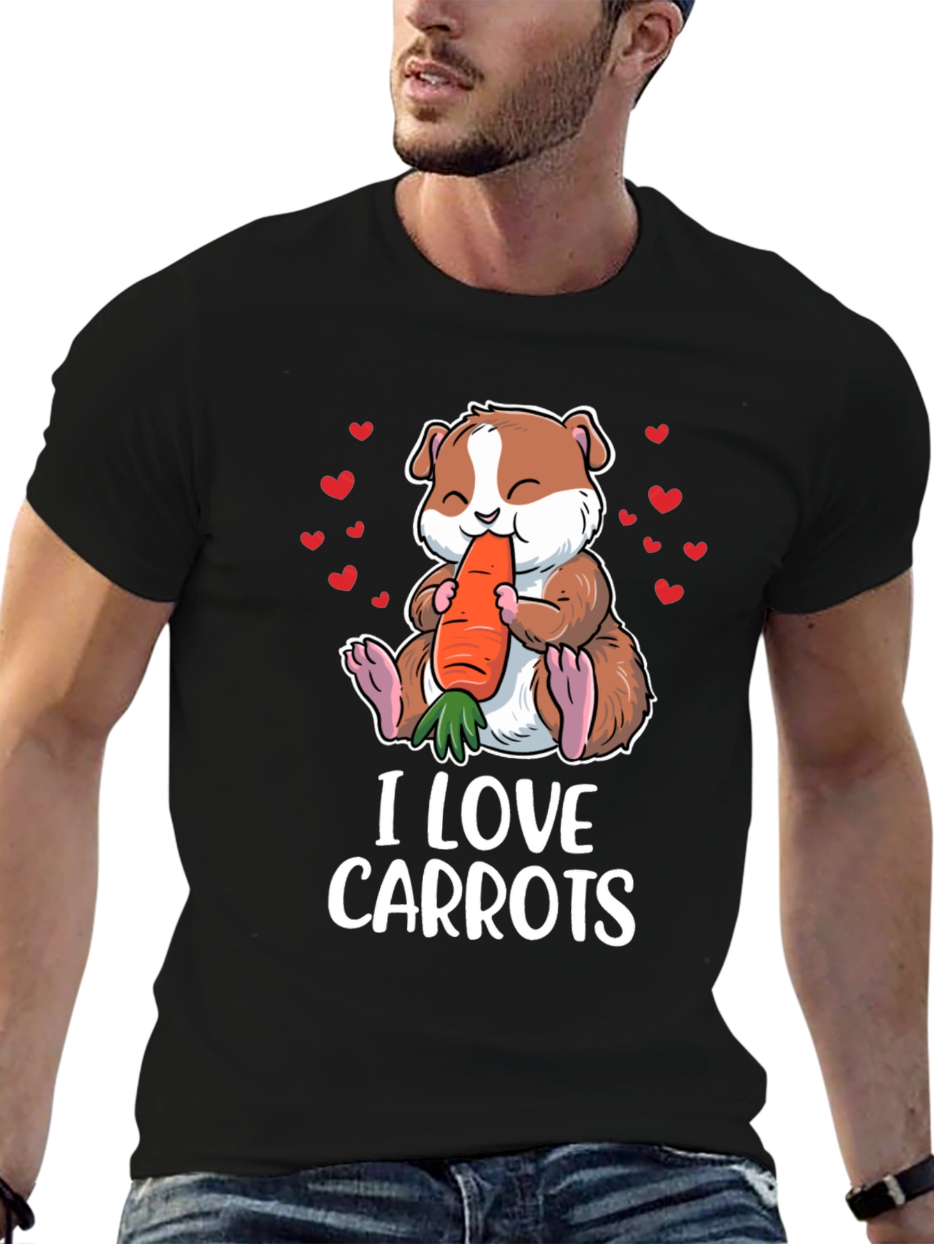 Cute Guinea Pig Carrot Lover T-Shirt