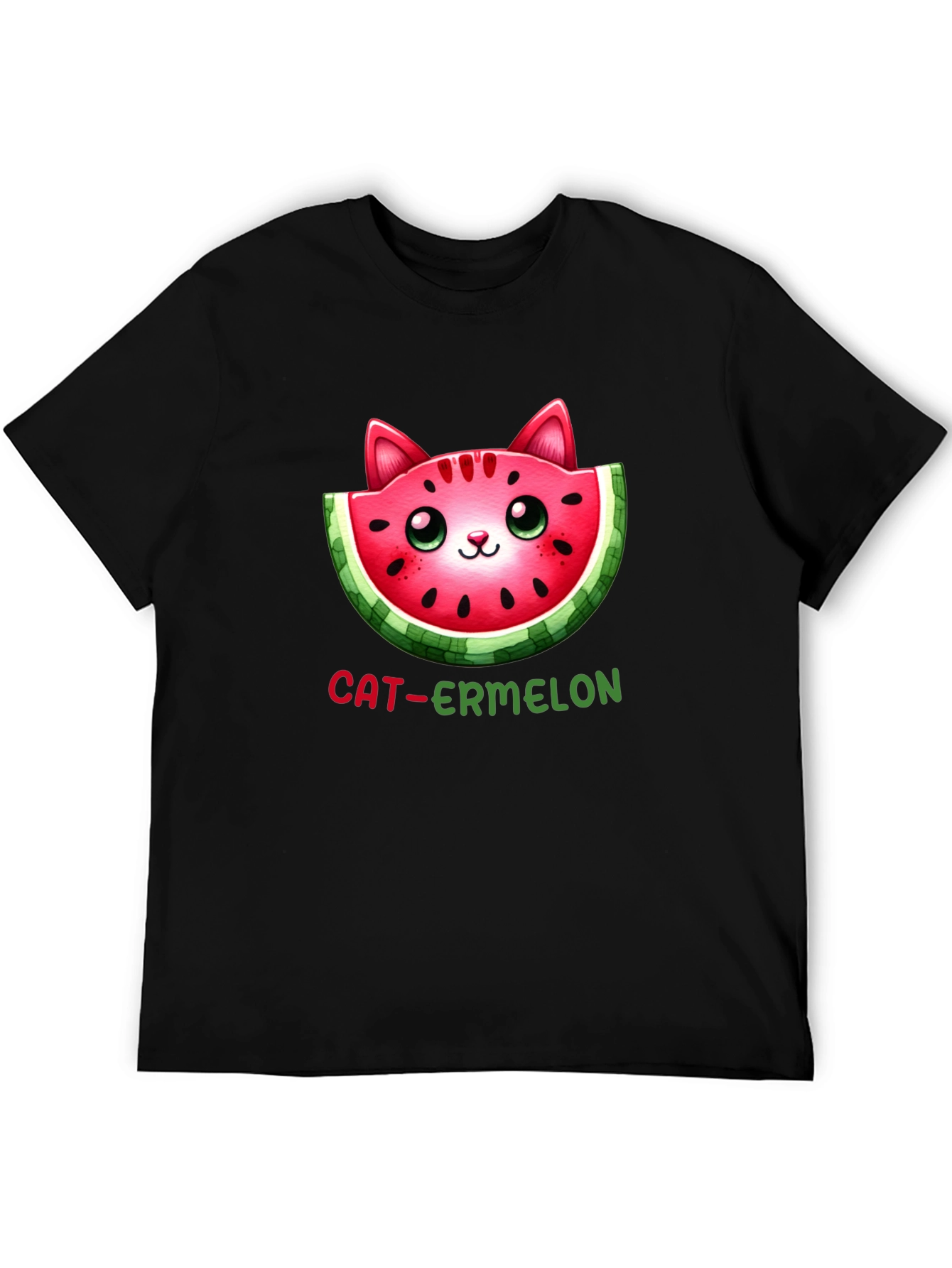Cat-ermelon Graphic T-Shirt - Fun & Unique Design