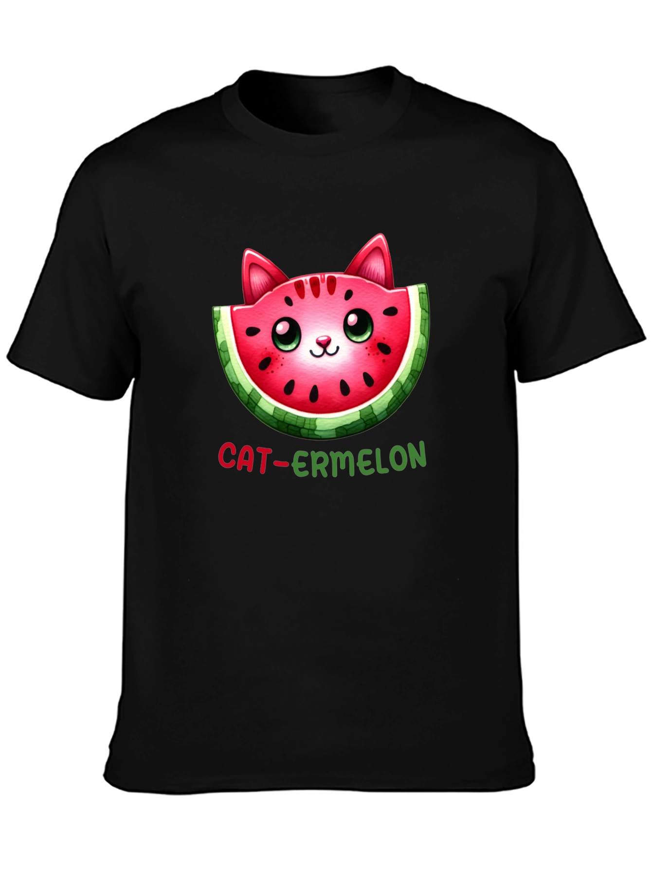 Cat-ermelon Graphic T-Shirt - Fun & Unique Design