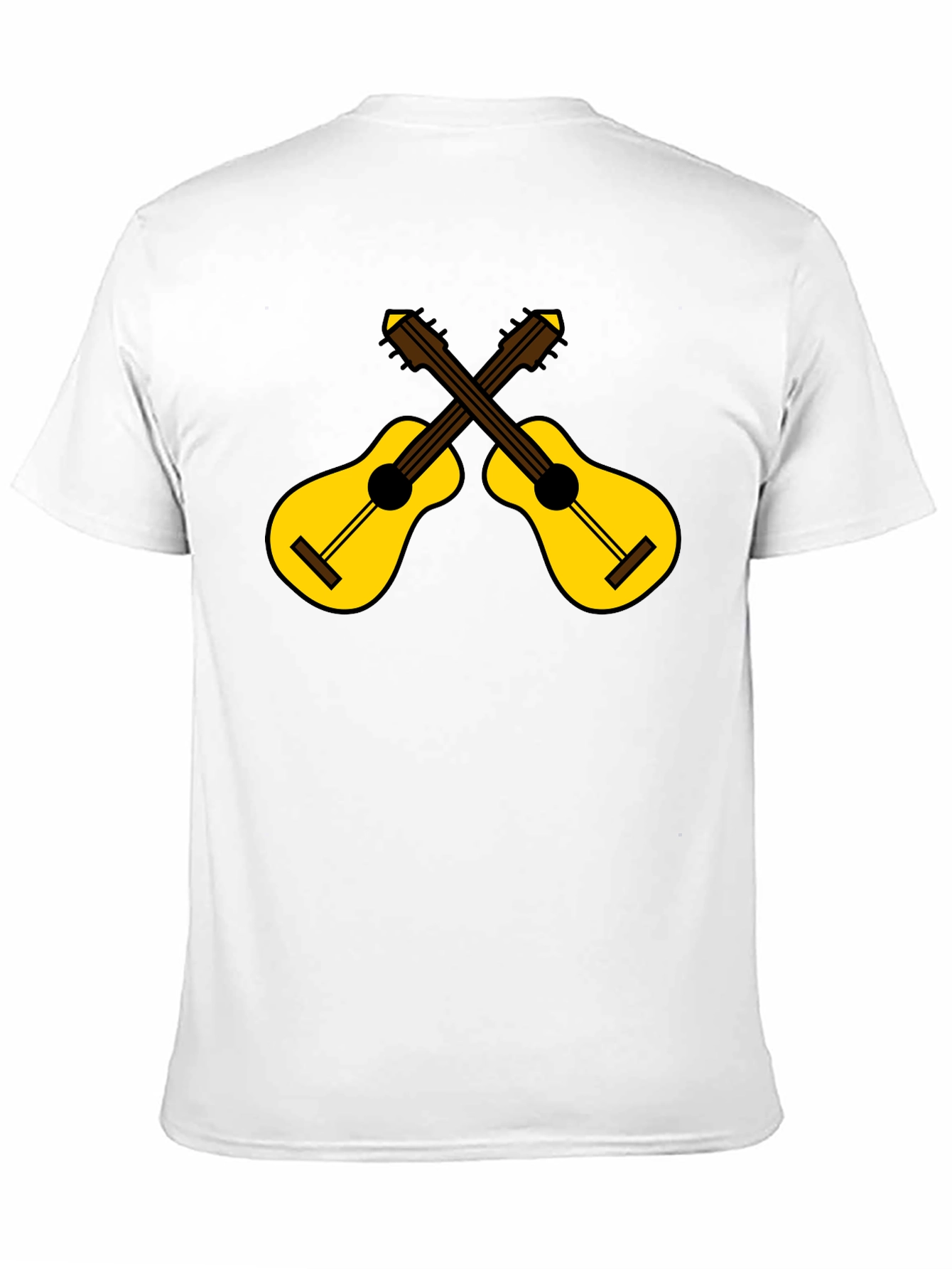 Crossed Guitars Graphic Tee - Black