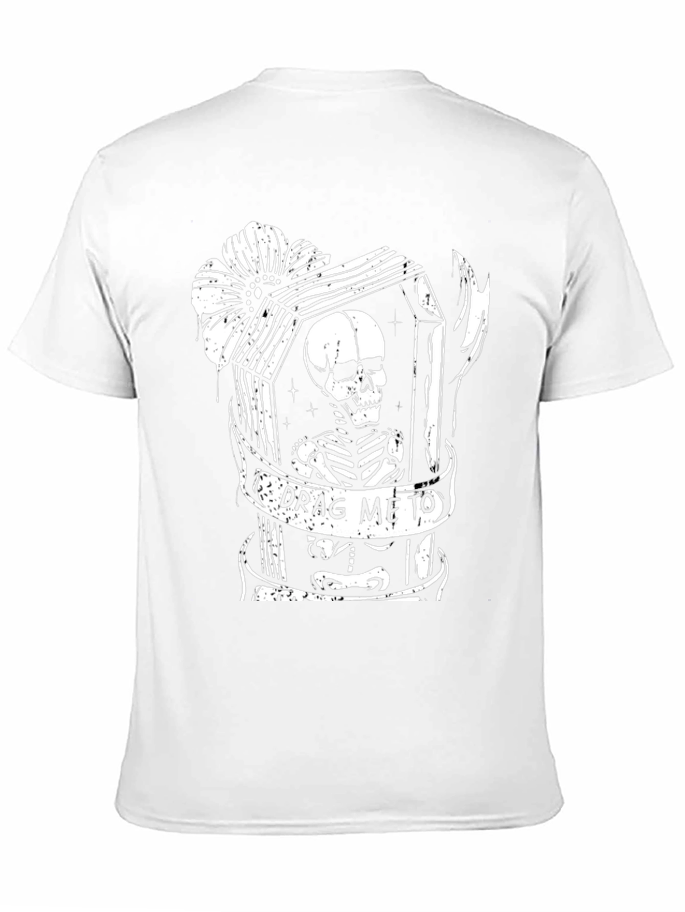 Drag Me To Coffin Skeleton Graphic T-Shirt