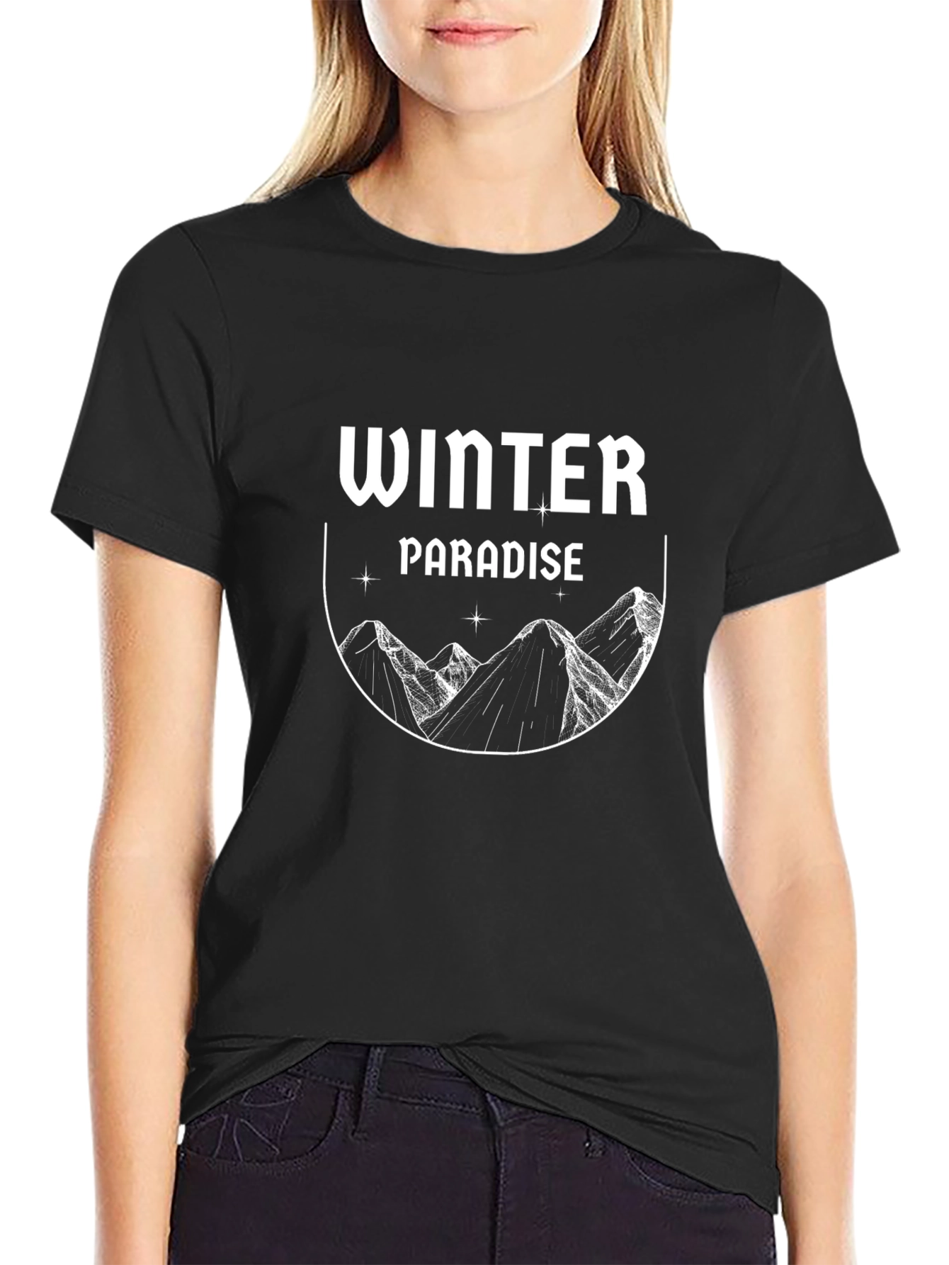 Winter Paradise Graphic Tee - Stylish Comfort