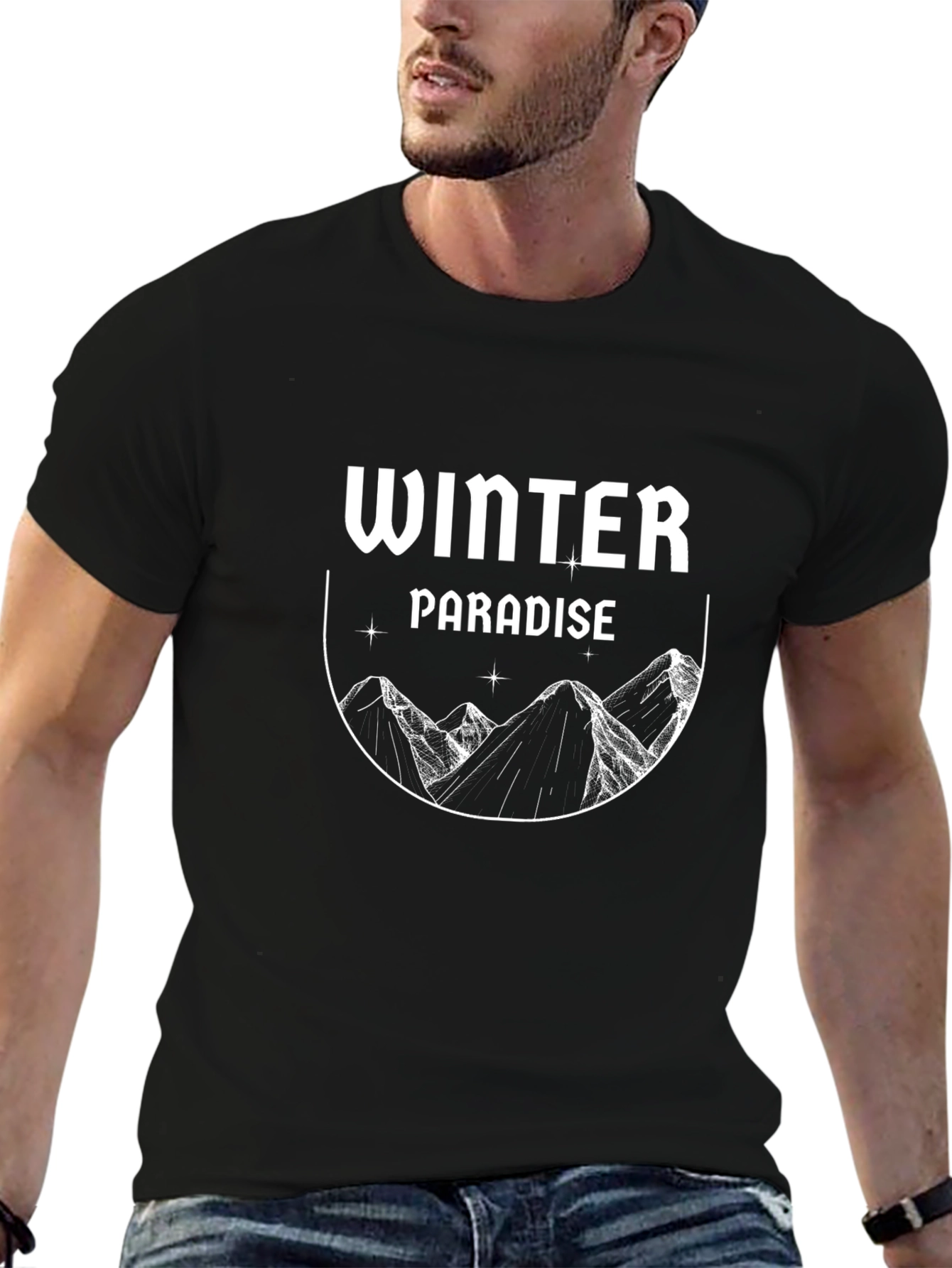 Winter Paradise Graphic Tee - Stylish Comfort