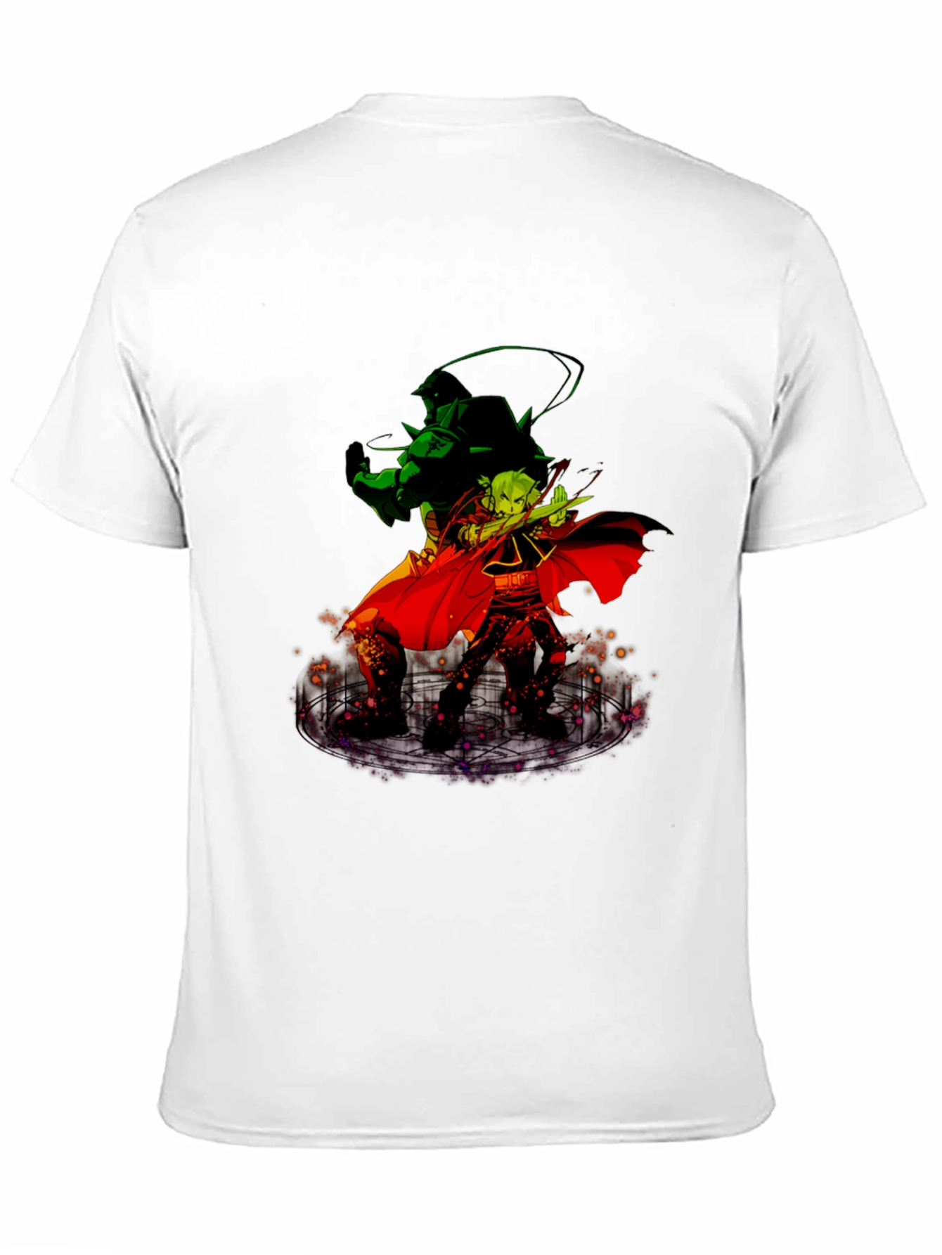 Anime Duo Graphic T-Shirt - Black Cotton Tee