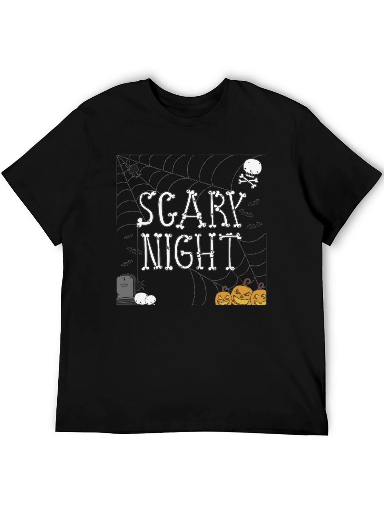 Scary Night Halloween Graphic T-Shirt