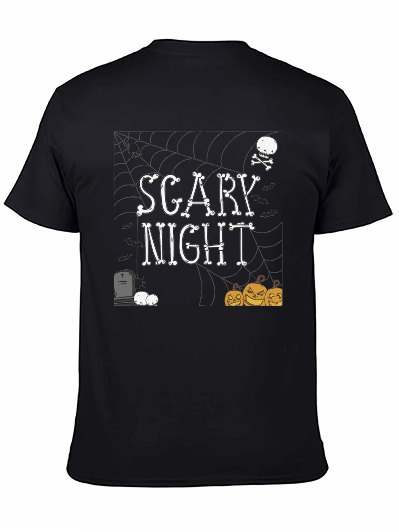 Scary Night Halloween Graphic T-Shirt