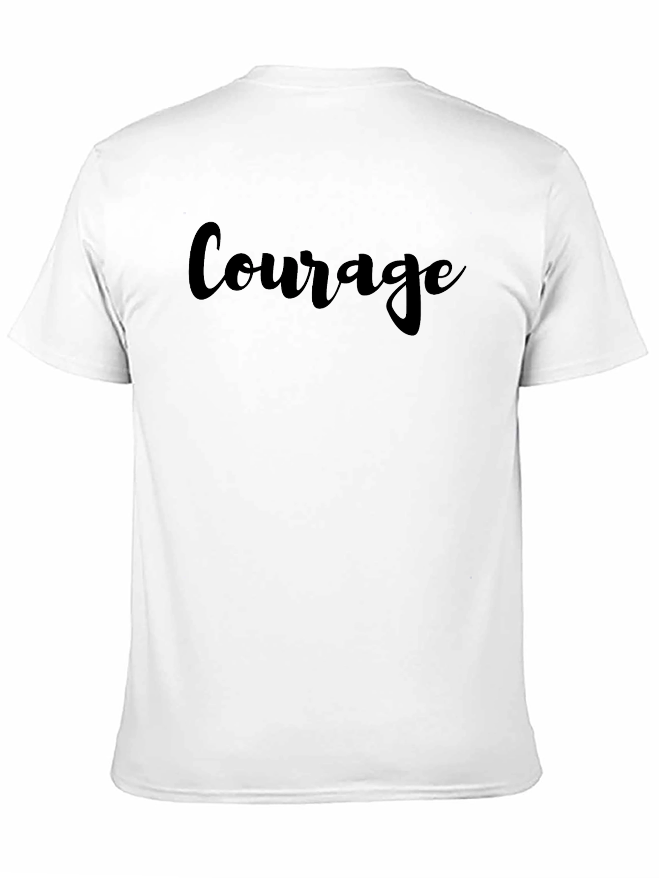Courage Black Graphic T-Shirt