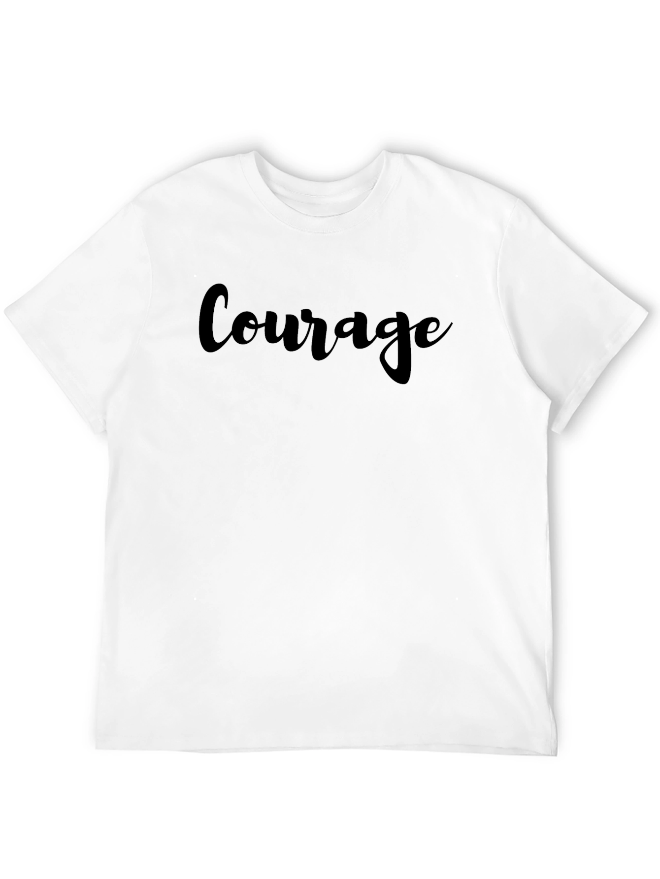 Courage Black Graphic T-Shirt
