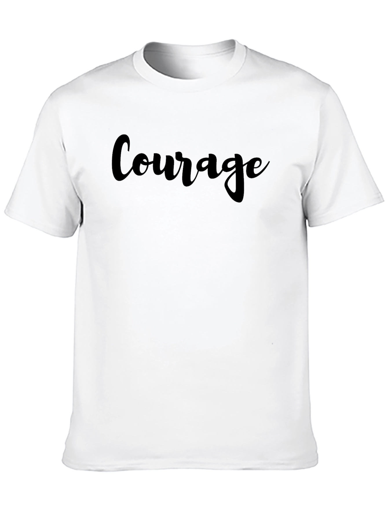 Courage Black Graphic T-Shirt