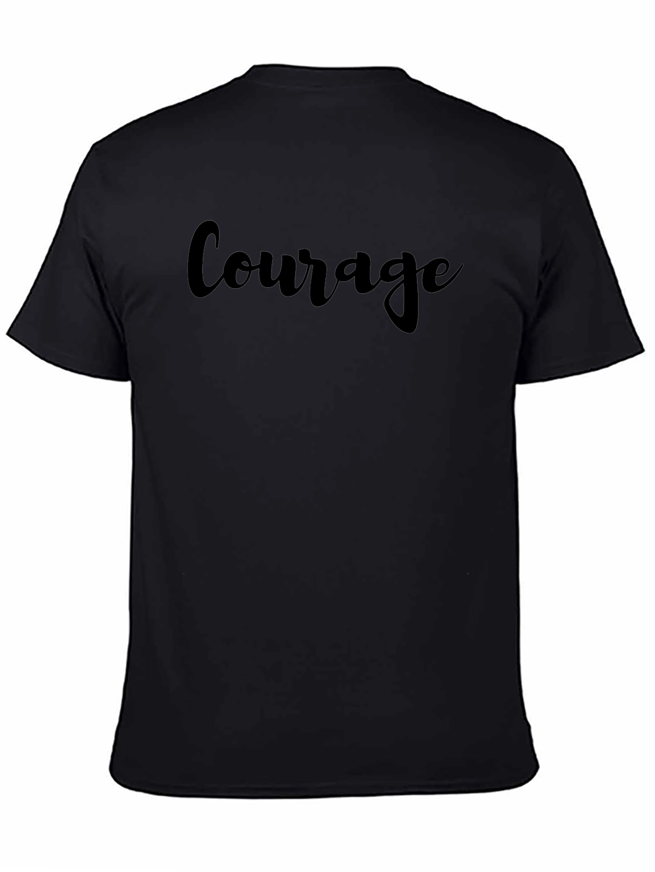 Courage Black Graphic T-Shirt