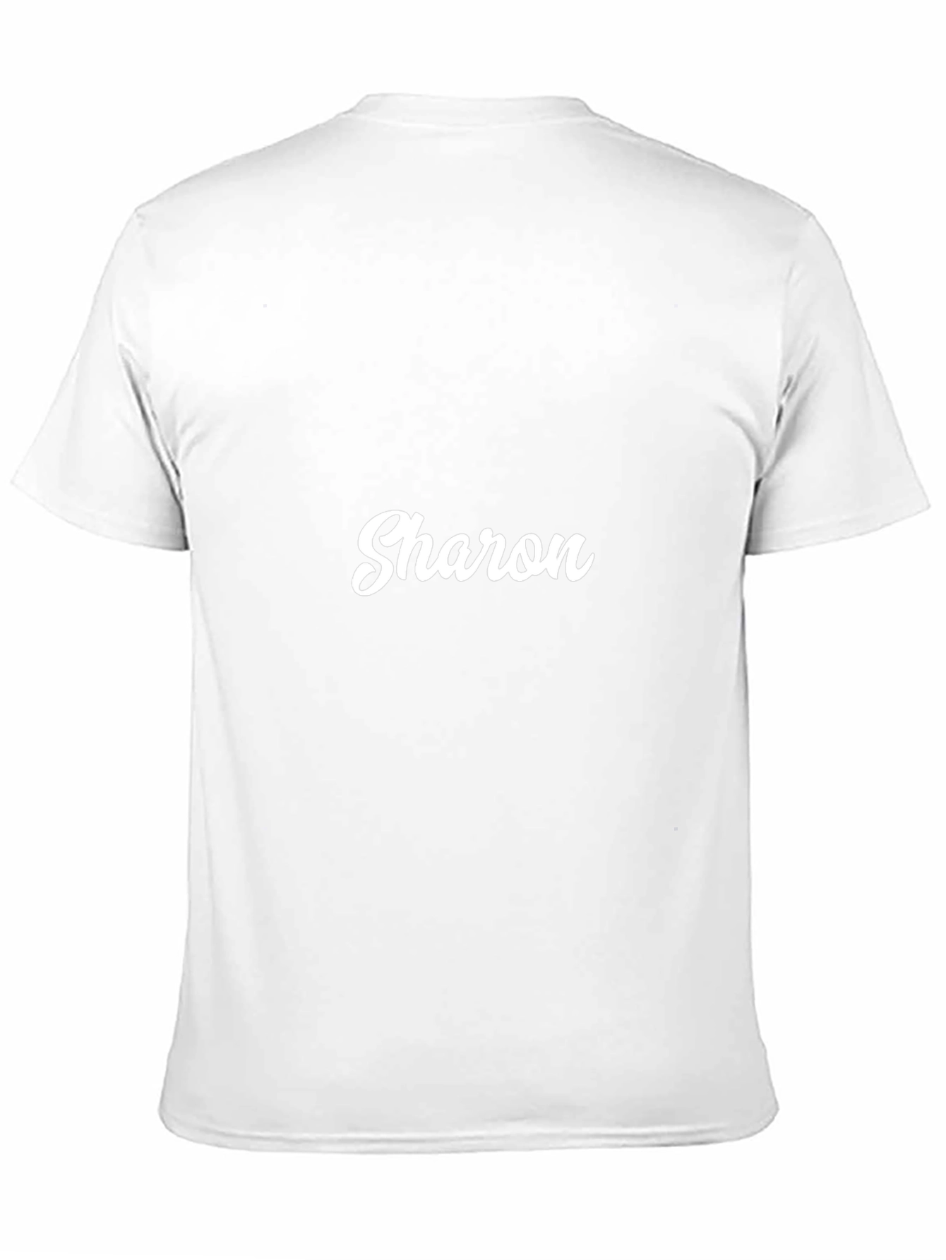 Custom Sharon Print Black T-Shirt