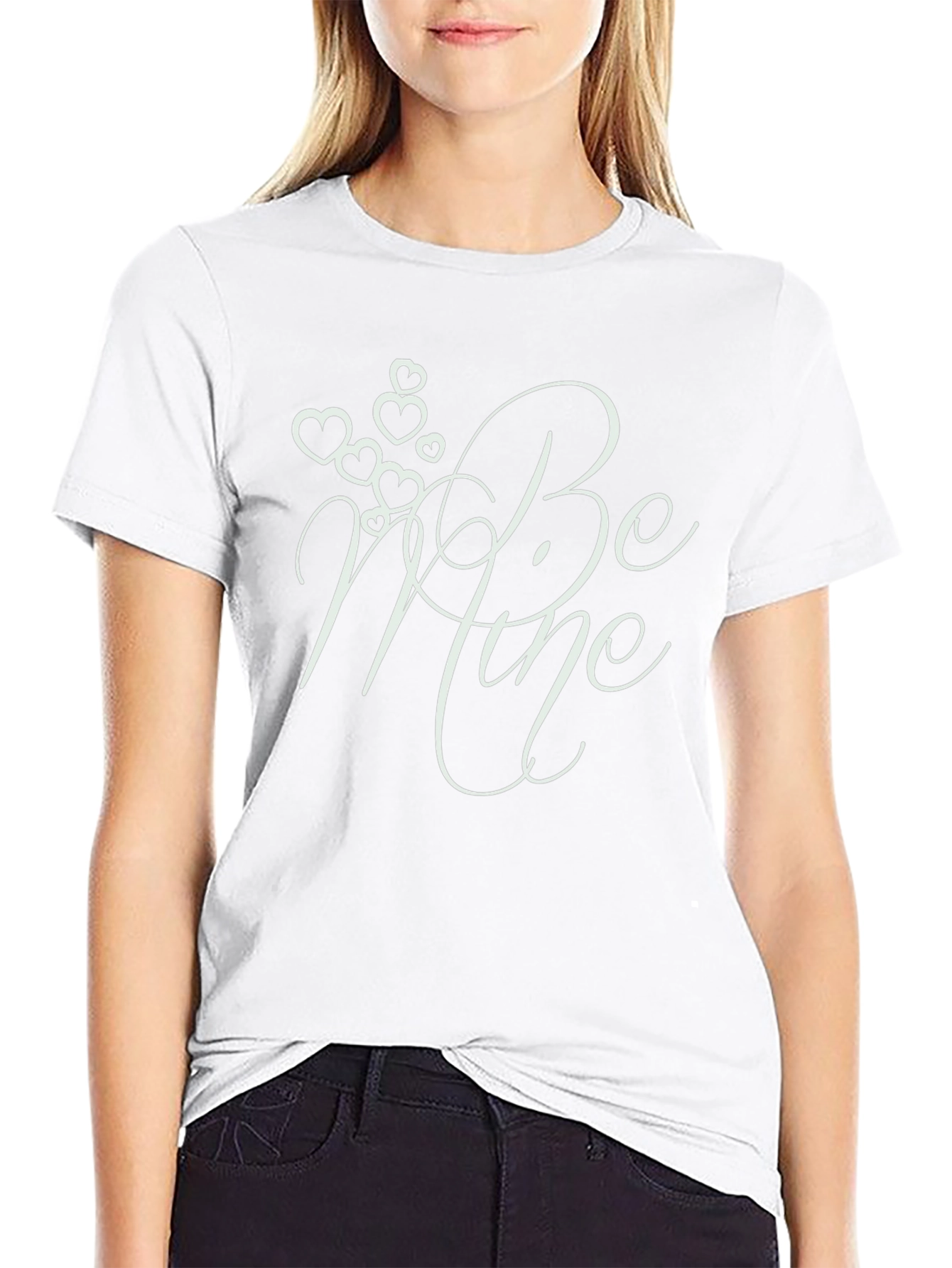 Be Mine Valentines Day Black T-Shirt