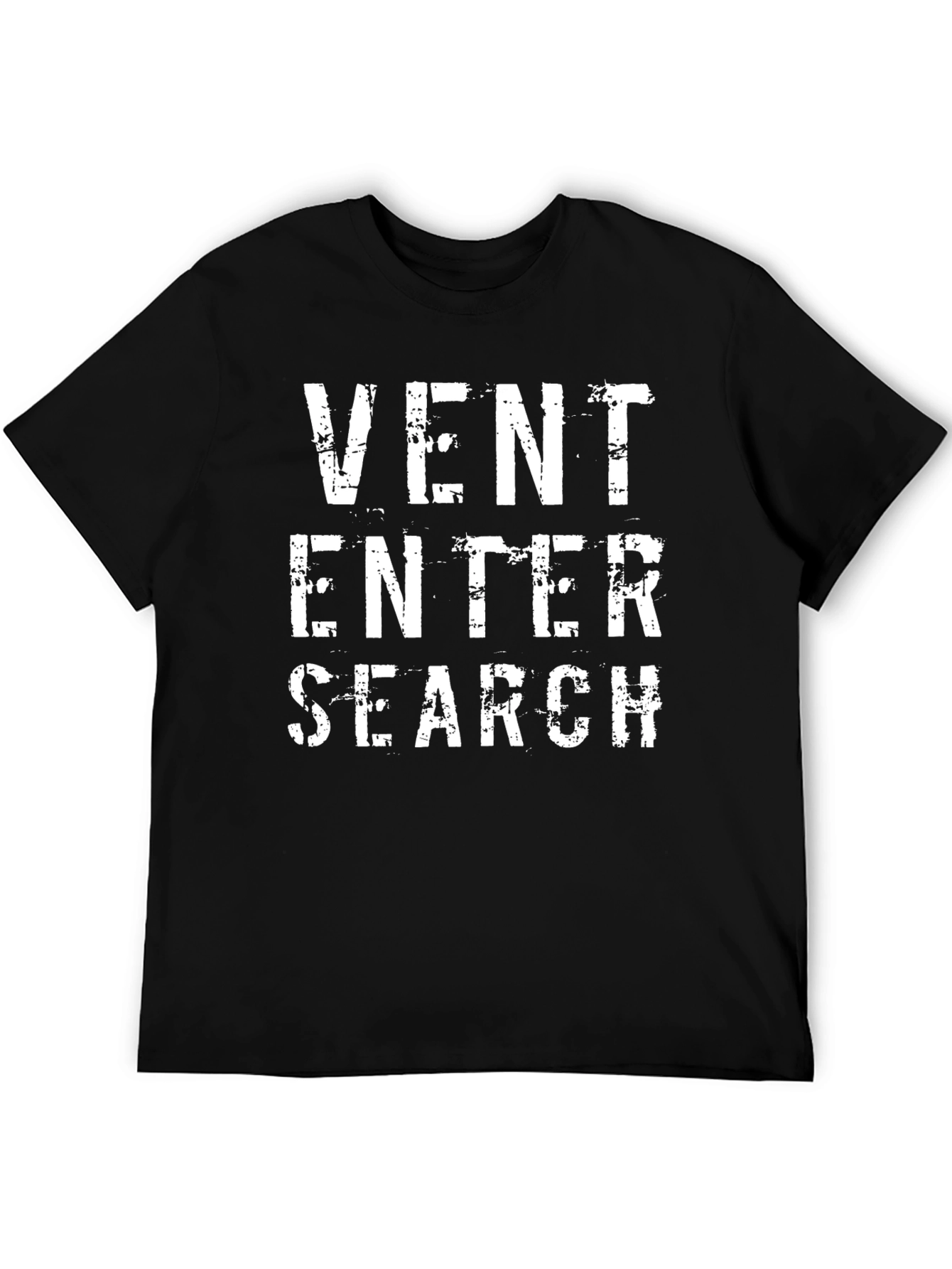 Vent Enter Search Graphic Tee - Black