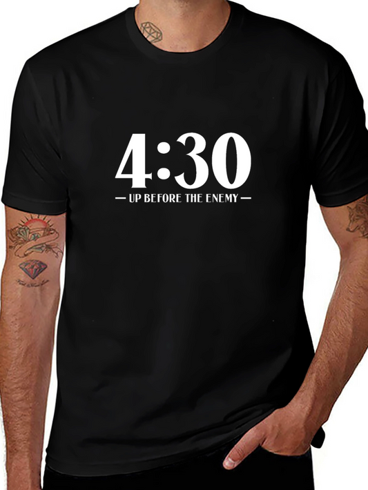 4:30 Up Before the Enemy Black T-Shirt