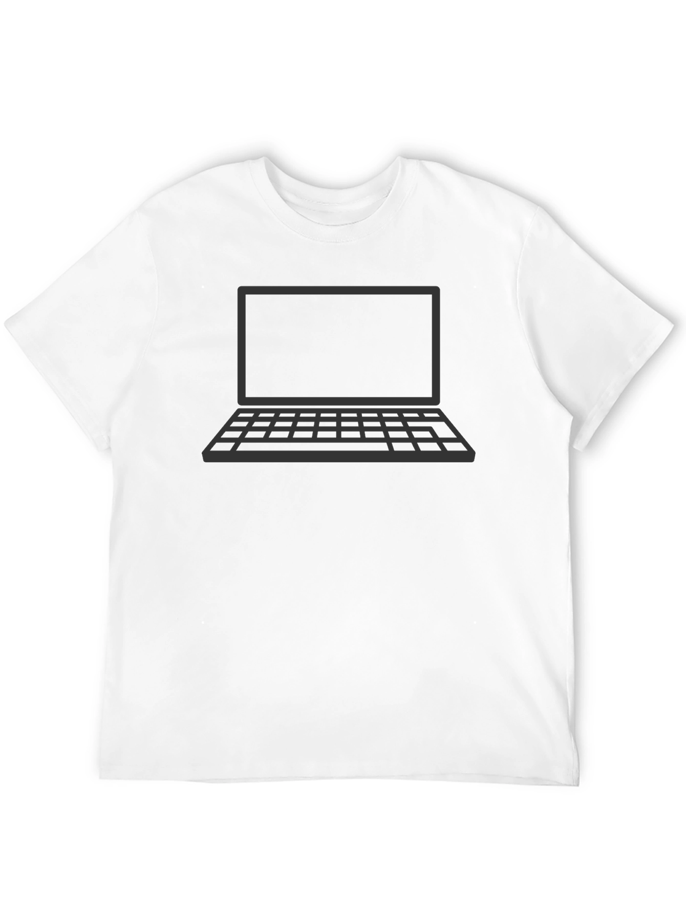 Tech Geek Laptop Graphic T-Shirt - Black
