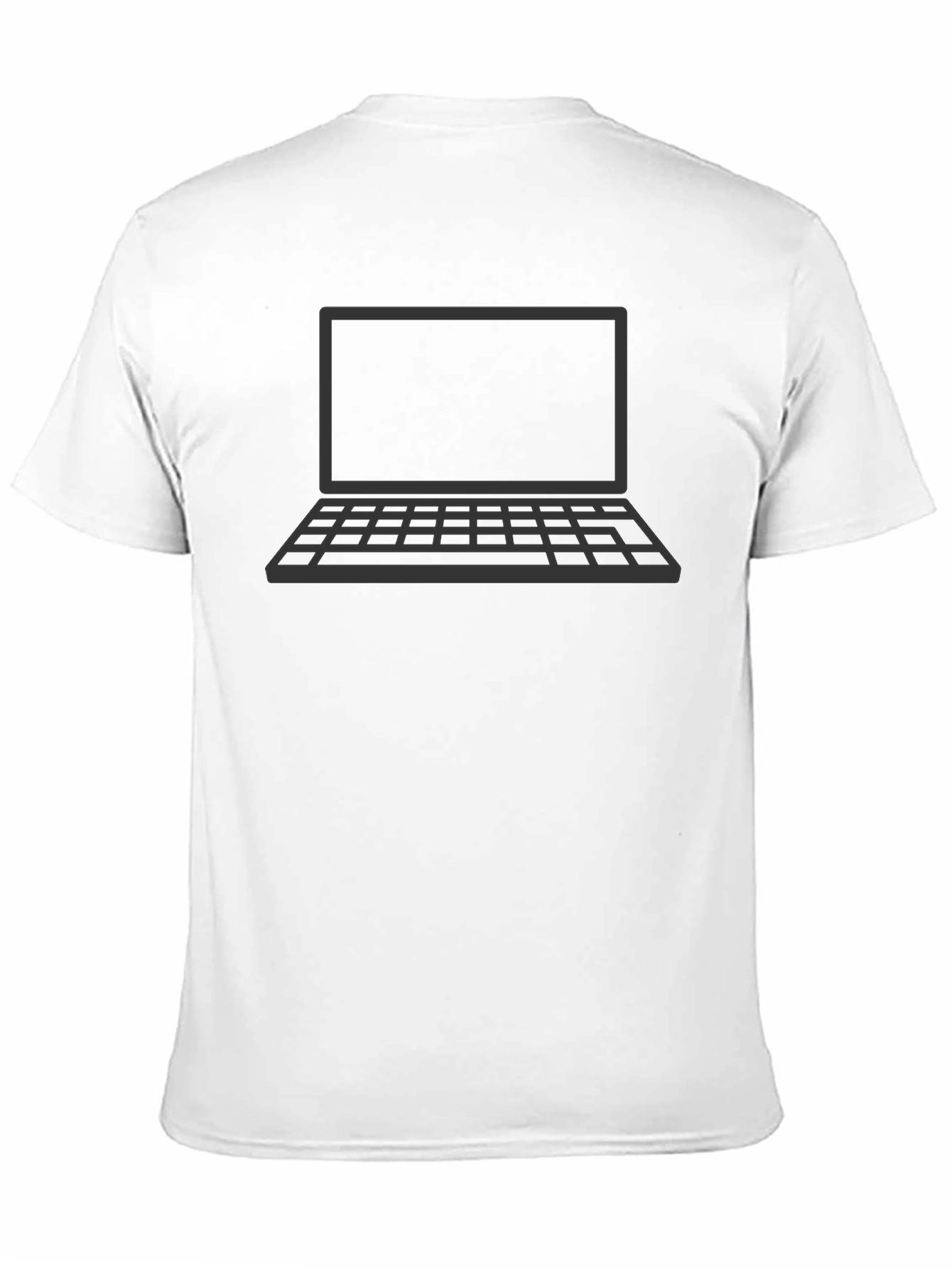 Tech Geek Laptop Graphic T-Shirt - Black