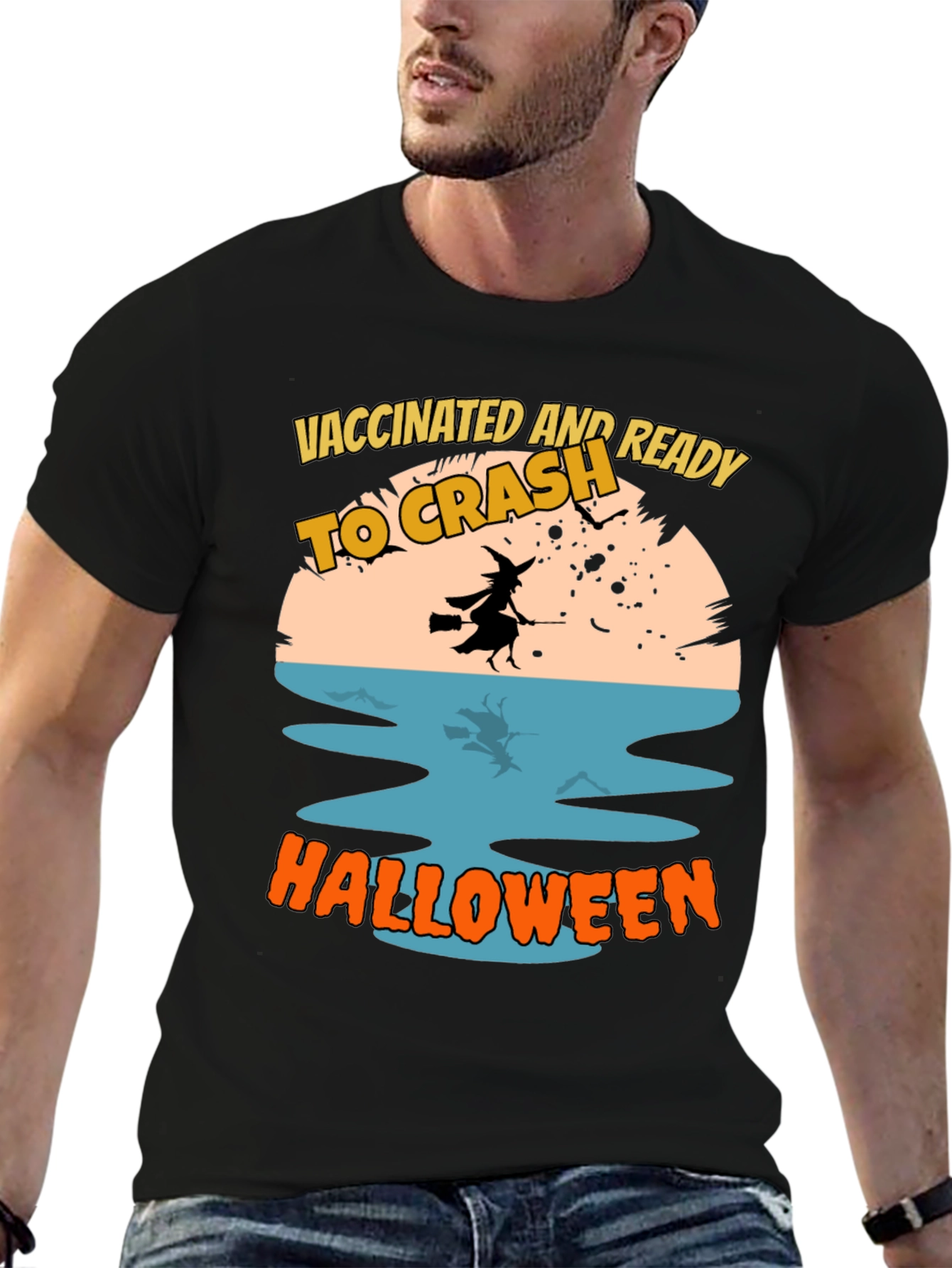 Vaccinated and Ready to Crash Halloween T-Shirt