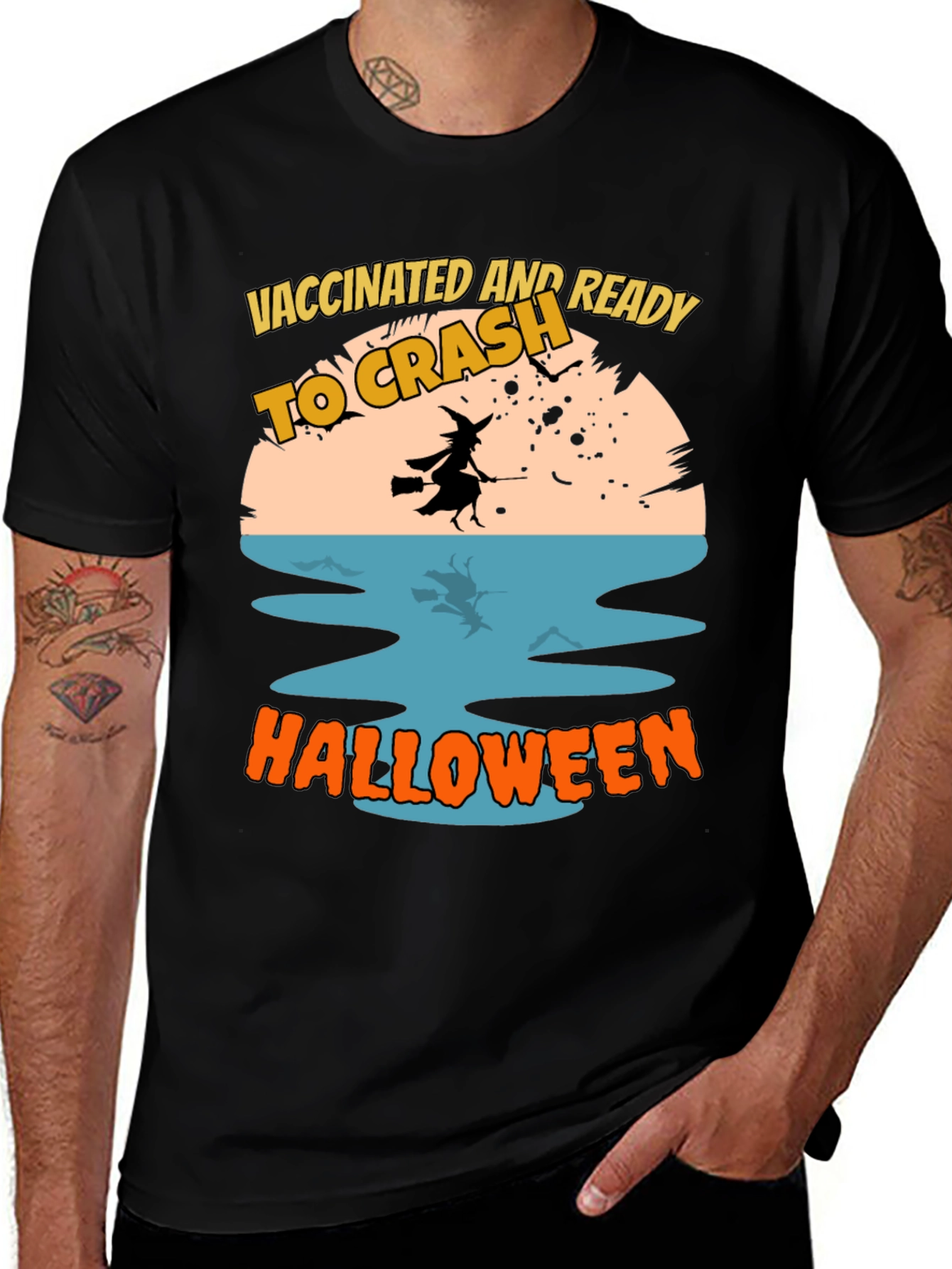 Vaccinated and Ready to Crash Halloween T-Shirt