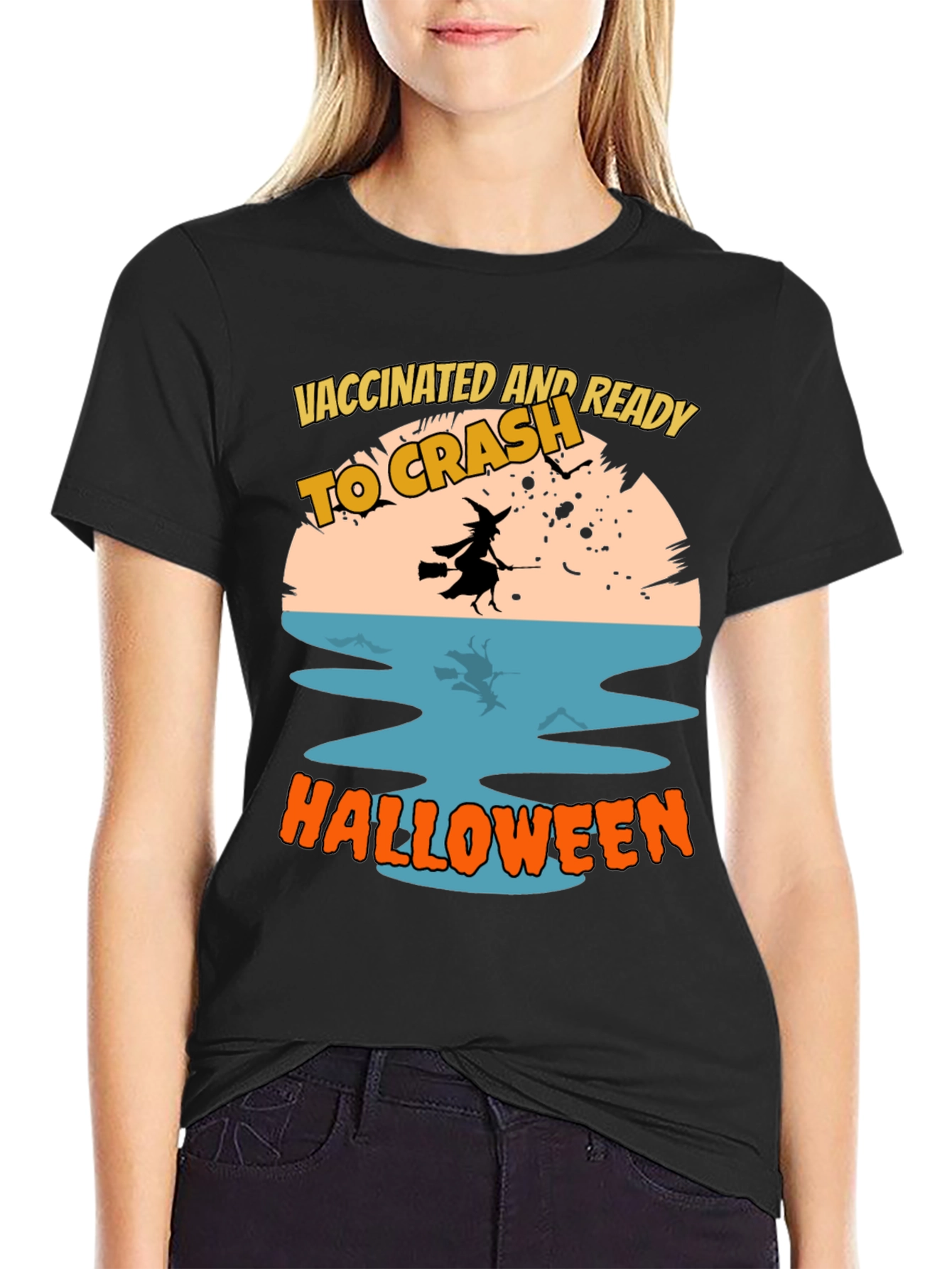 Vaccinated and Ready to Crash Halloween T-Shirt