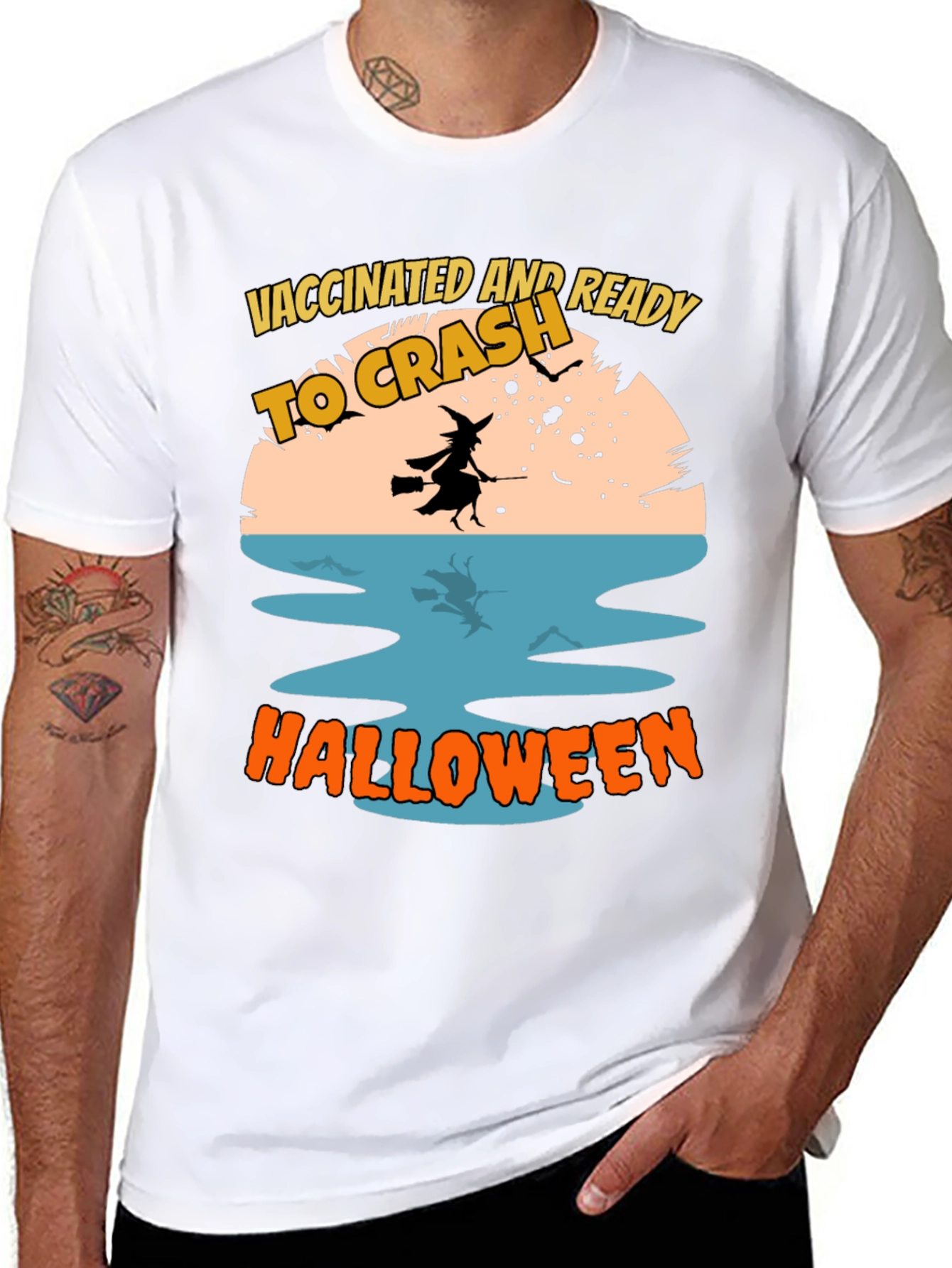 Vaccinated and Ready to Crash Halloween T-Shirt