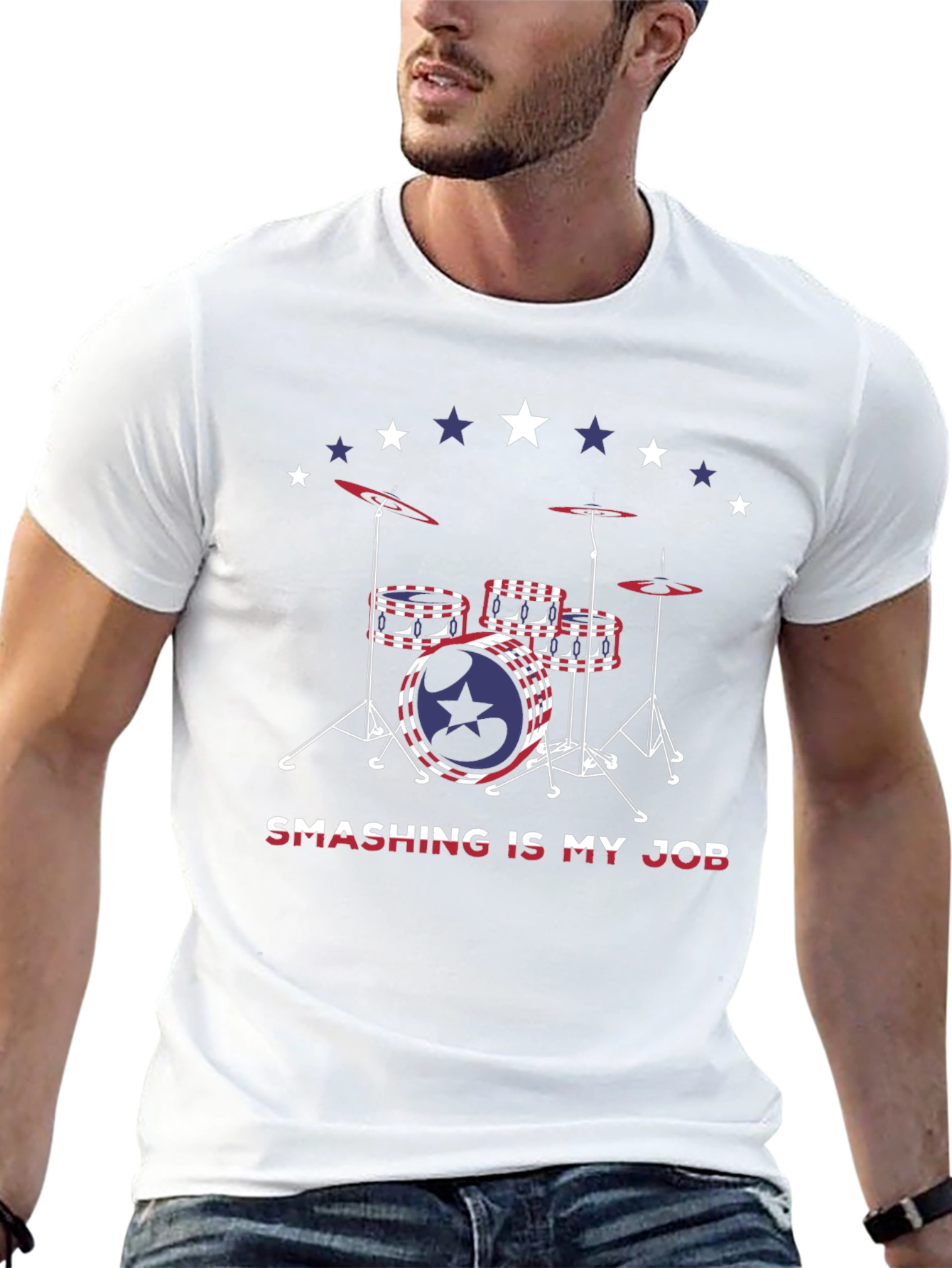 Smashing is My Job Drummer T-Shirt