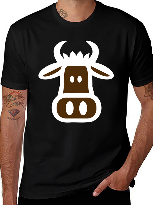 Cow Graphic T-Shirt - Novelty Tee