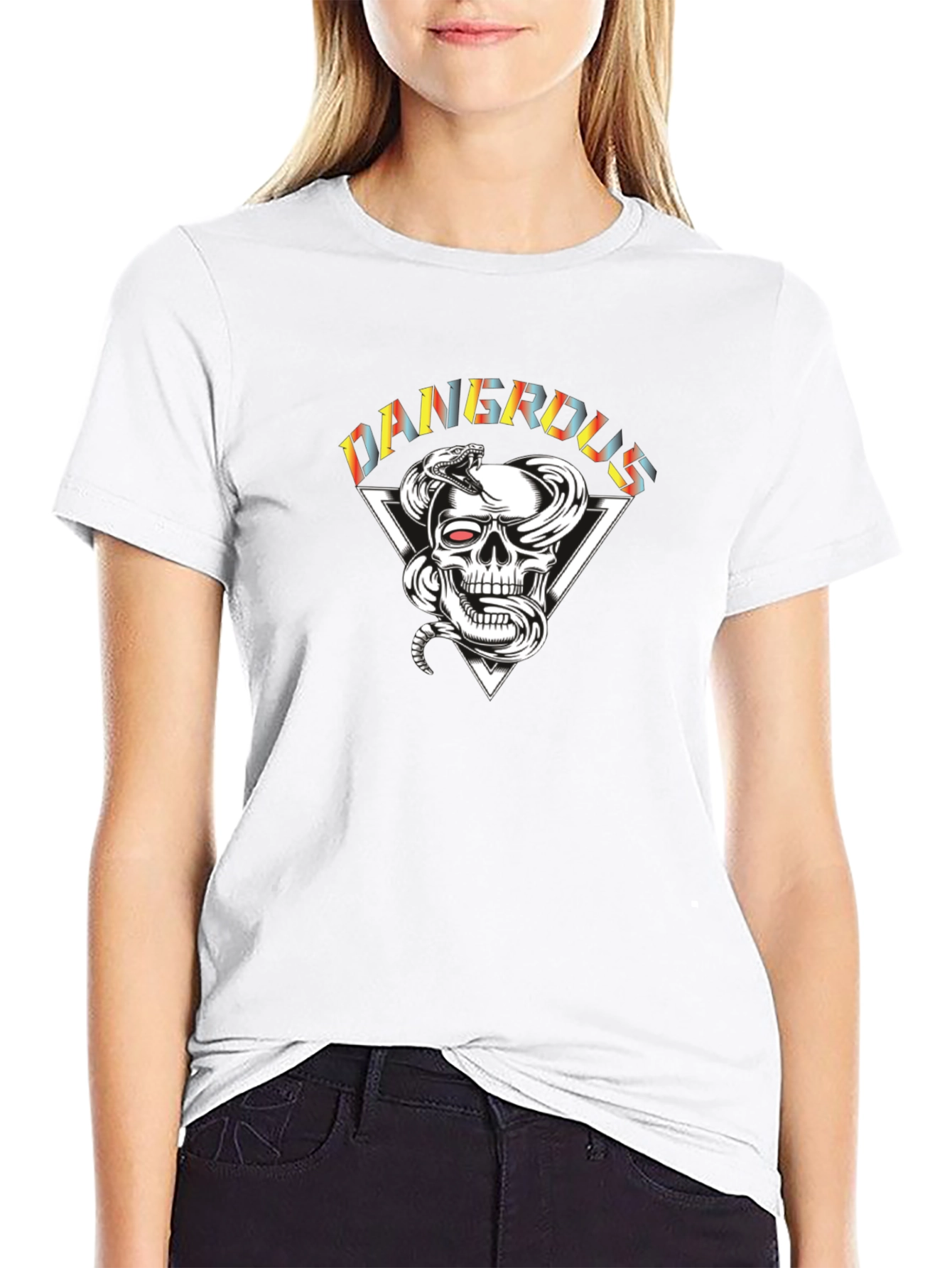 Dangerous Skull & Snake Graphic Tee