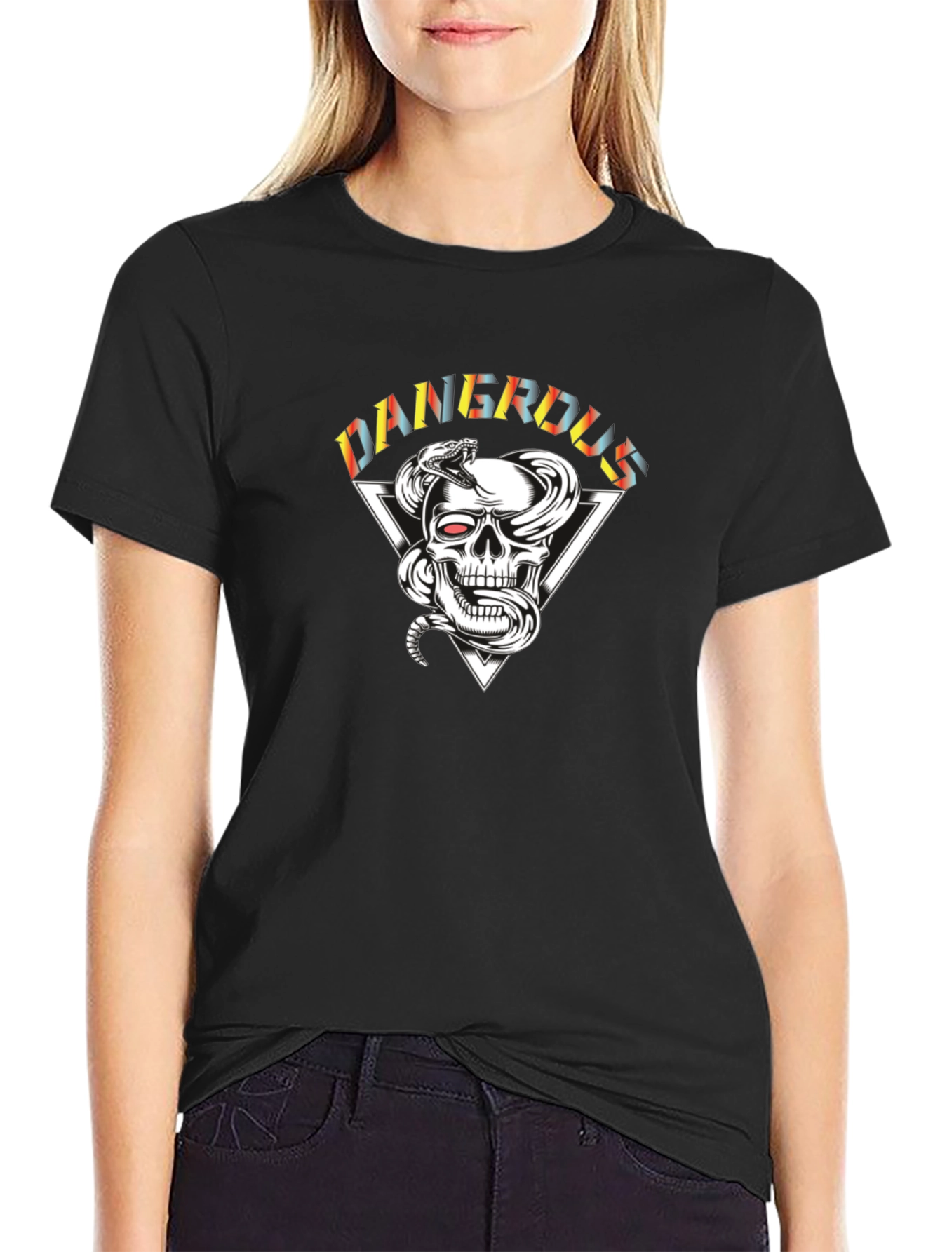 Dangerous Skull & Snake Graphic Tee