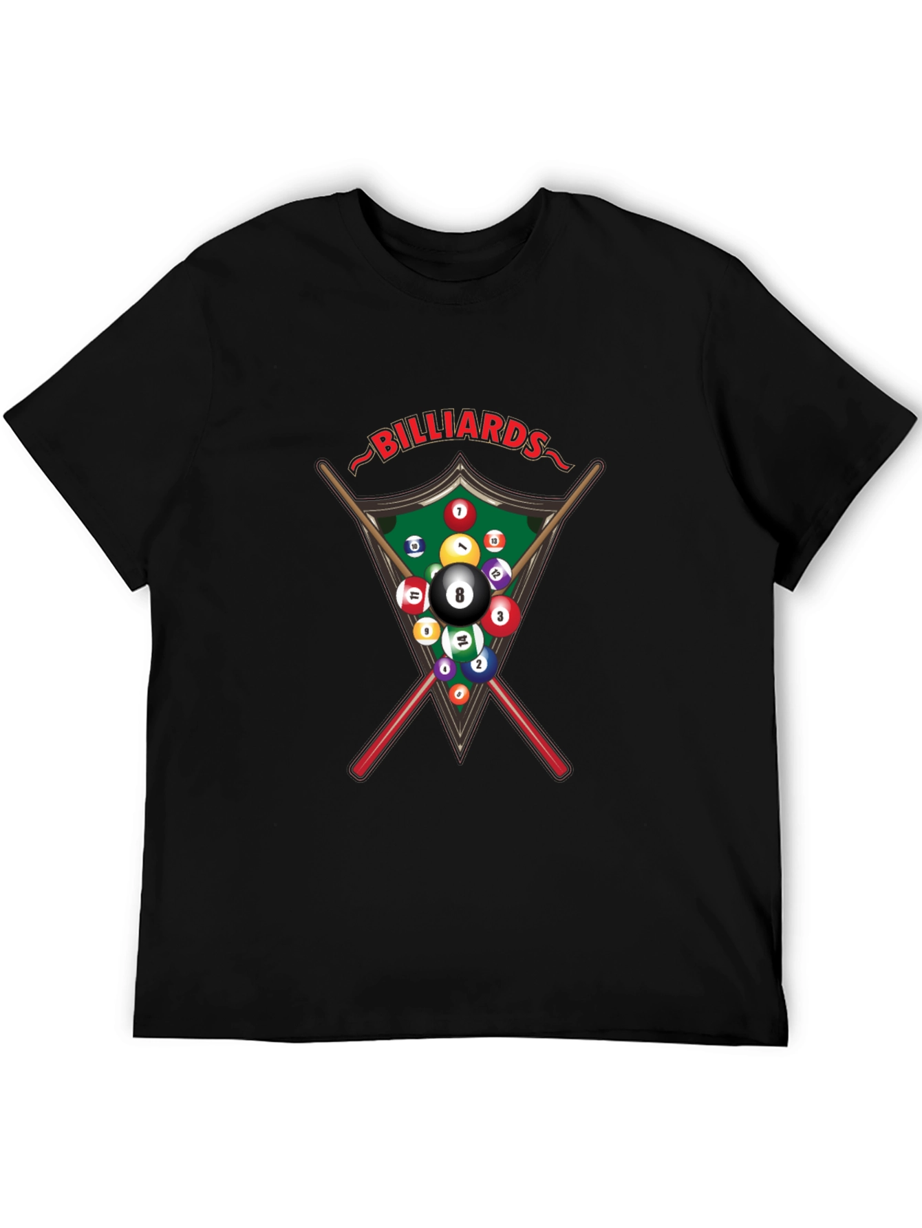 Billiards Graphic Tee - Pool Player T-Shirt