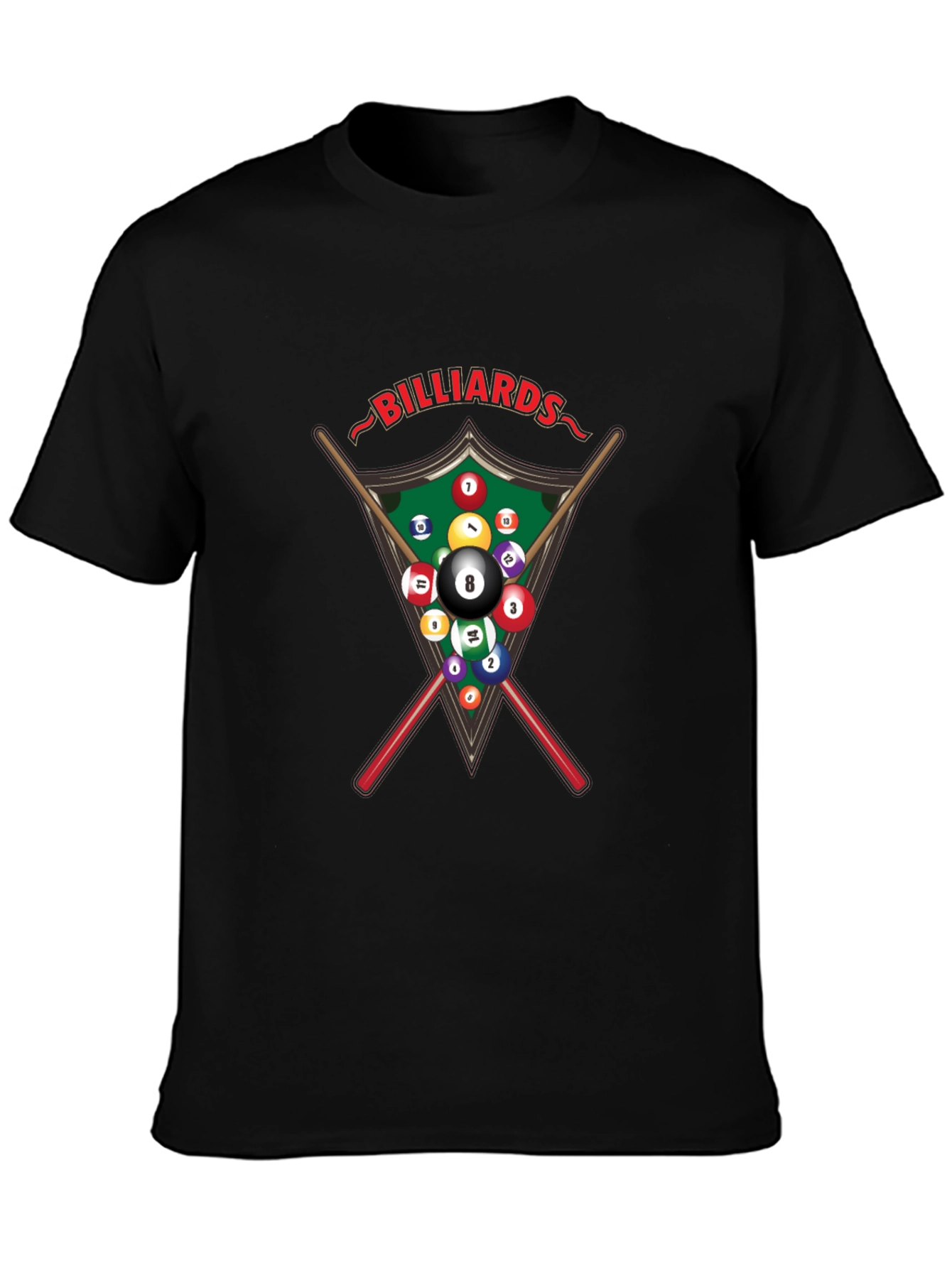 Billiards Graphic Tee - Pool Player T-Shirt