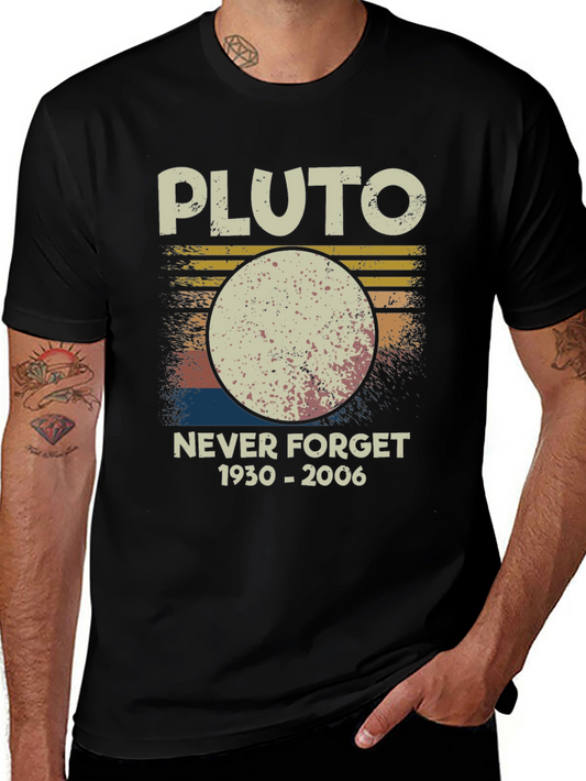 Pluto Never Forget T-Shirt Retro Style