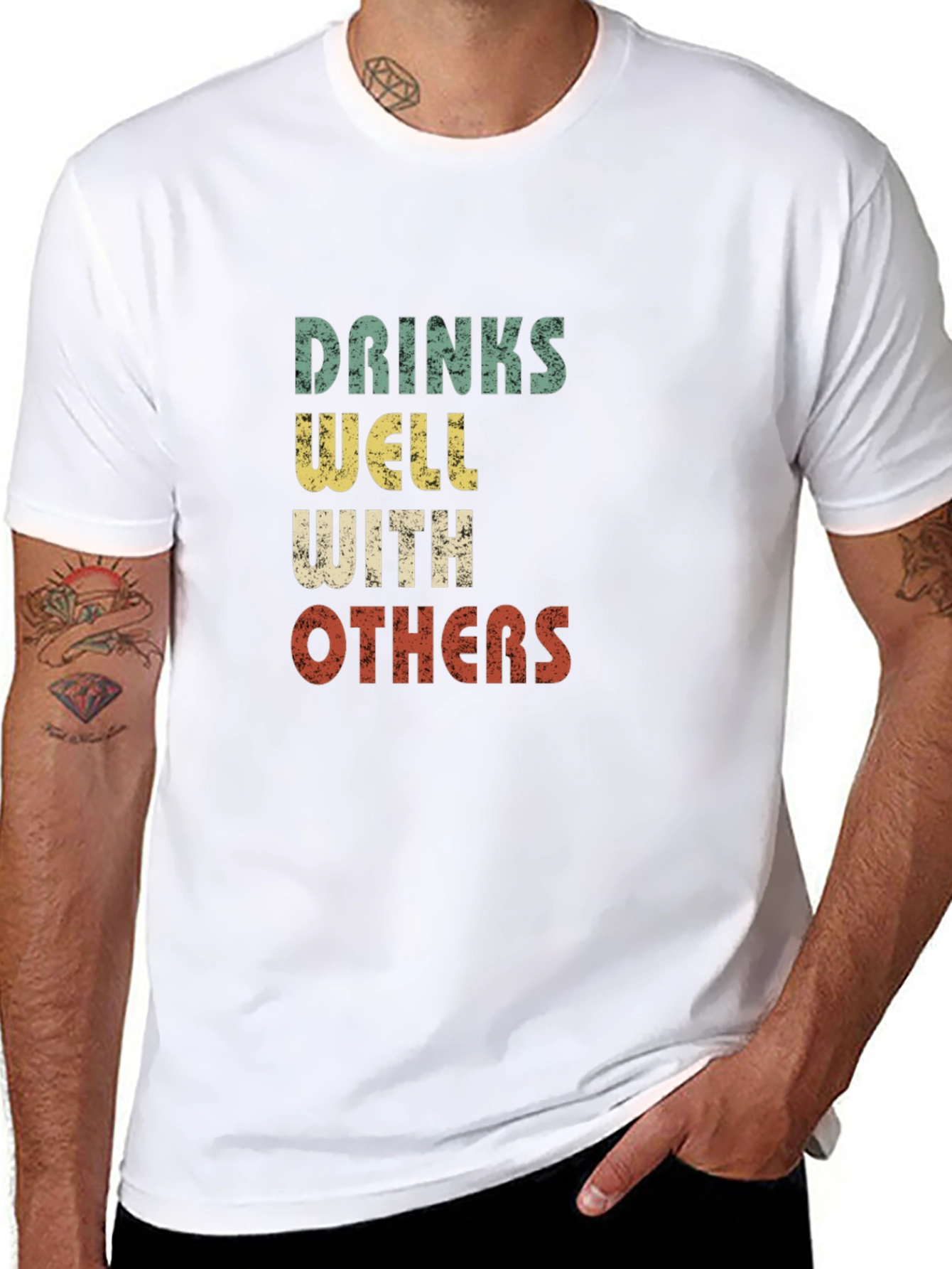 Drinks Well With Others Graphic T-Shirt