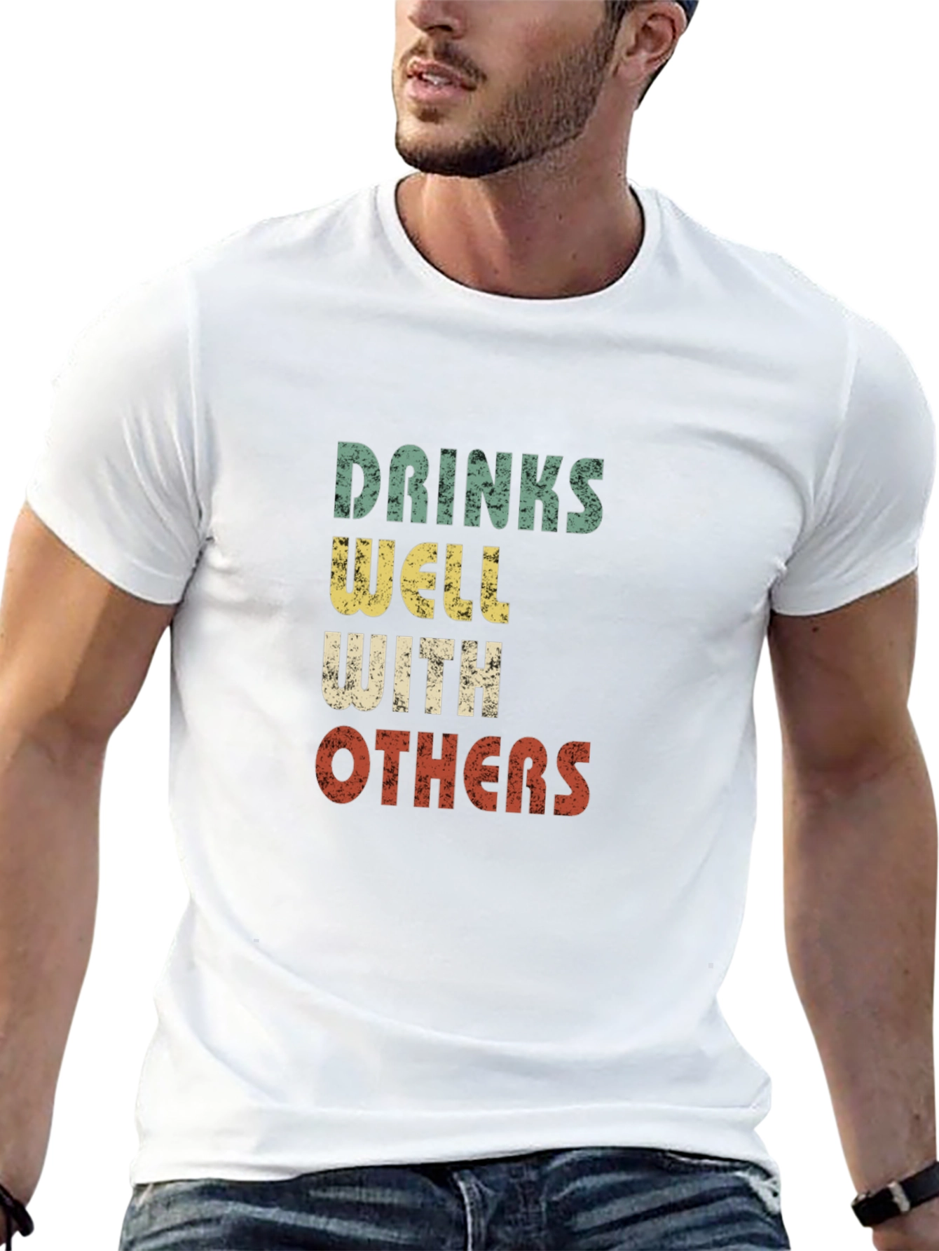 Drinks Well With Others Graphic T-Shirt