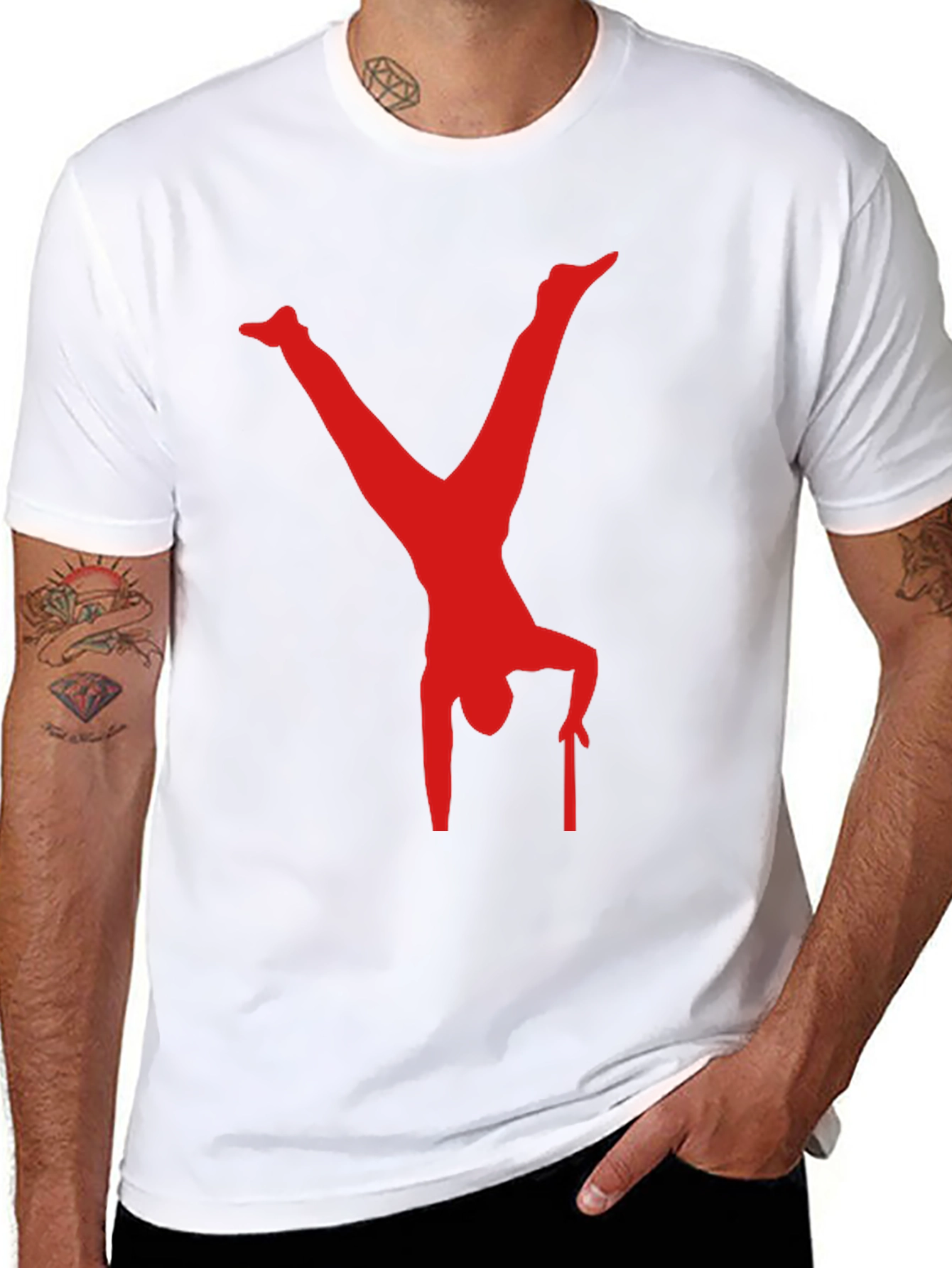 Acrobat Design Black T-Shirt