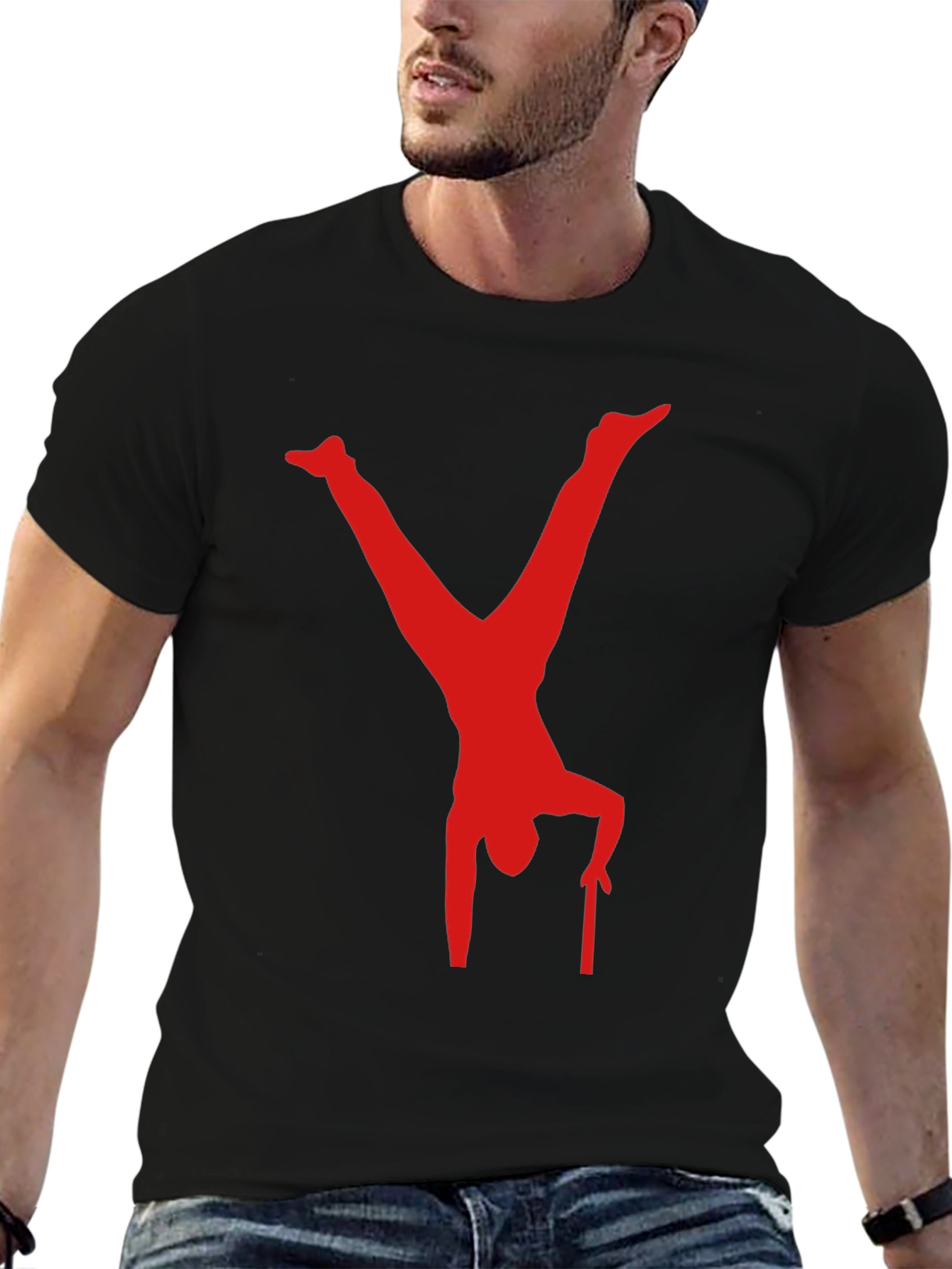Acrobat Design Black T-Shirt