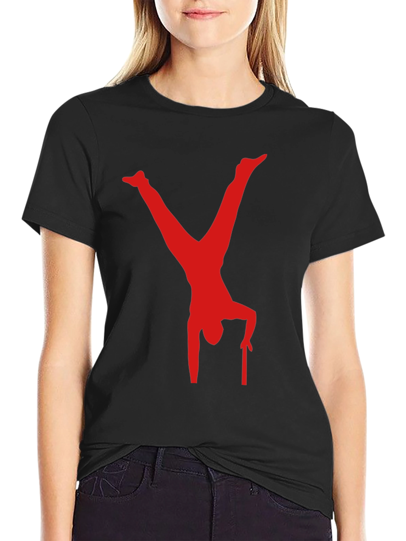 Acrobat Design Black T-Shirt