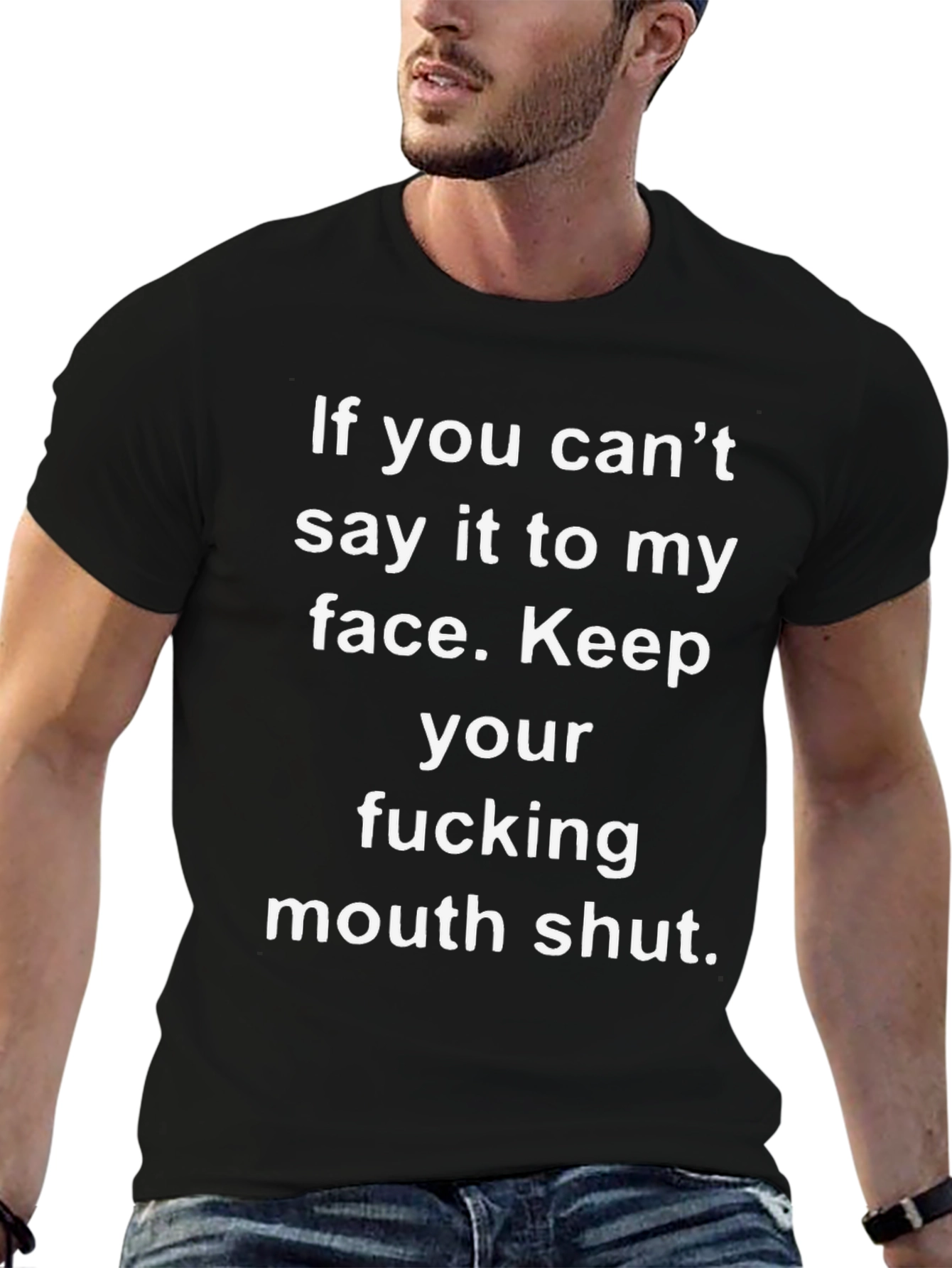 Sarcastic Graphic Tee - Keep Your Mouth Shut