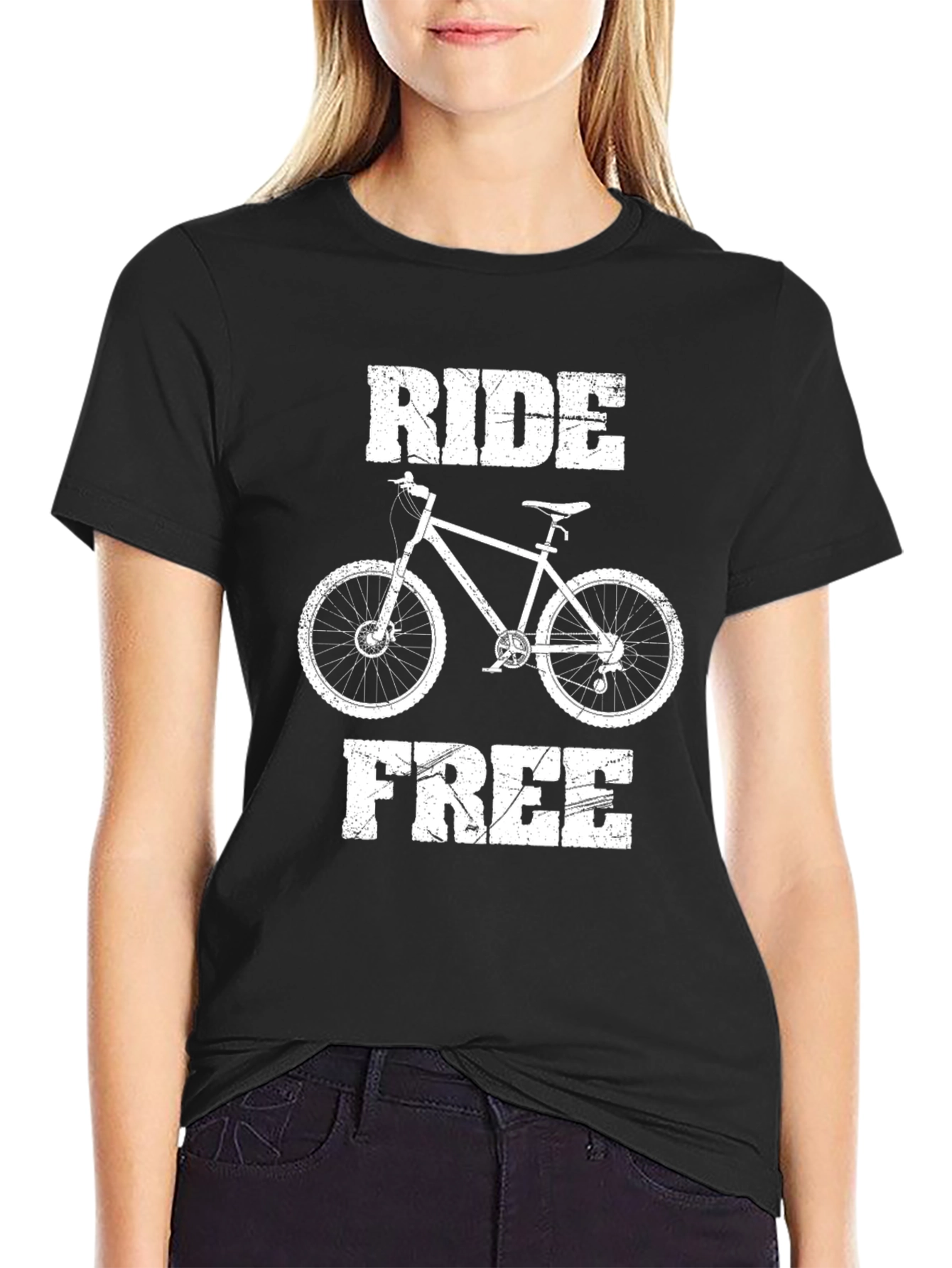 Ride Free T-Shirt: Mountain Bike Graphic Tee