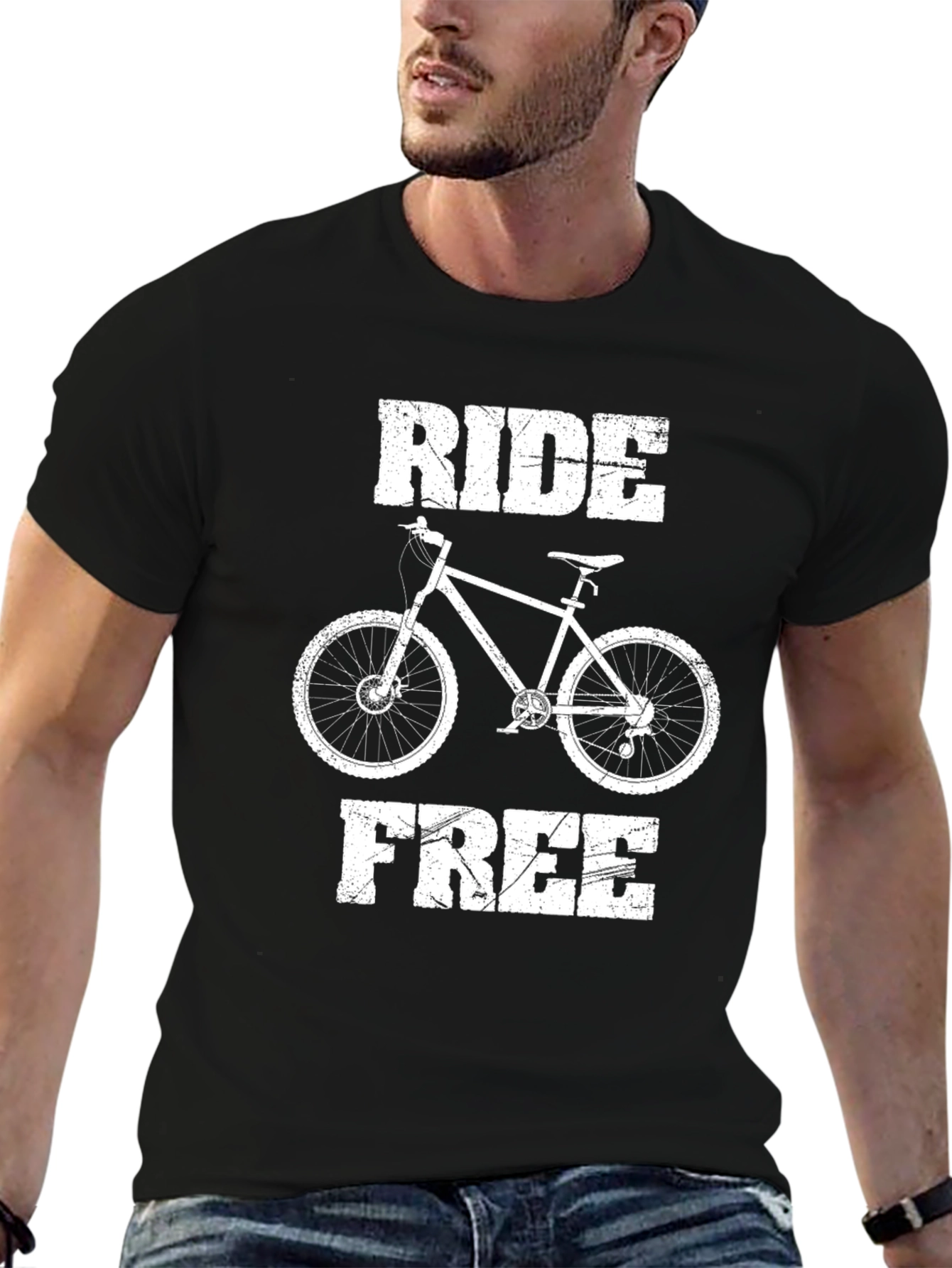 Ride Free T-Shirt: Mountain Bike Graphic Tee