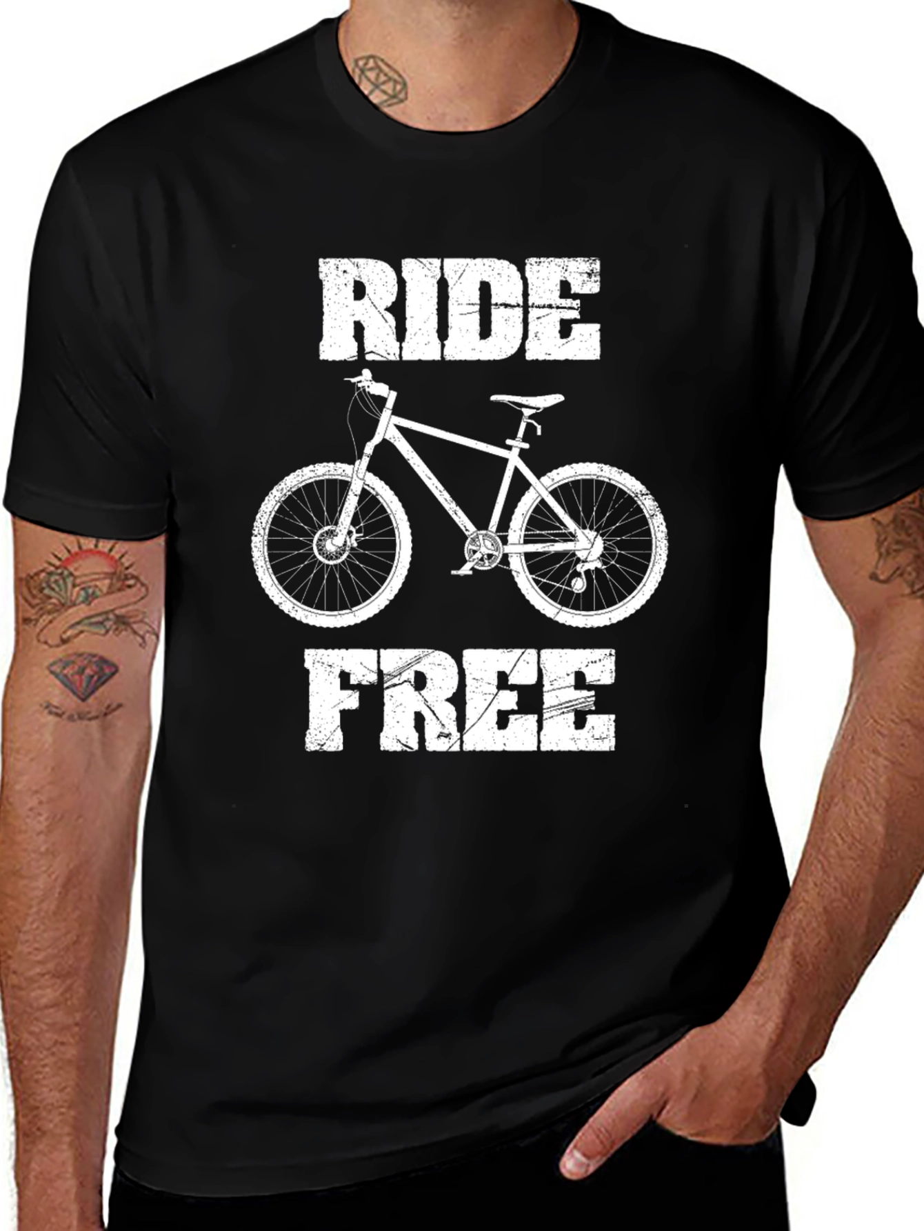 Ride Free T-Shirt: Mountain Bike Graphic Tee