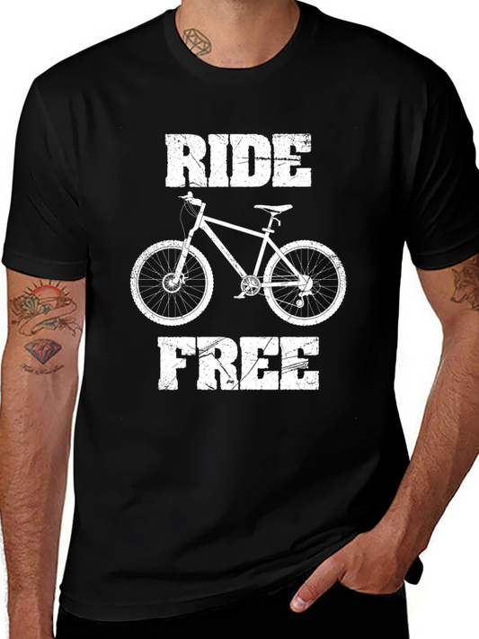 Ride Free T-Shirt: Mountain Bike Graphic Tee