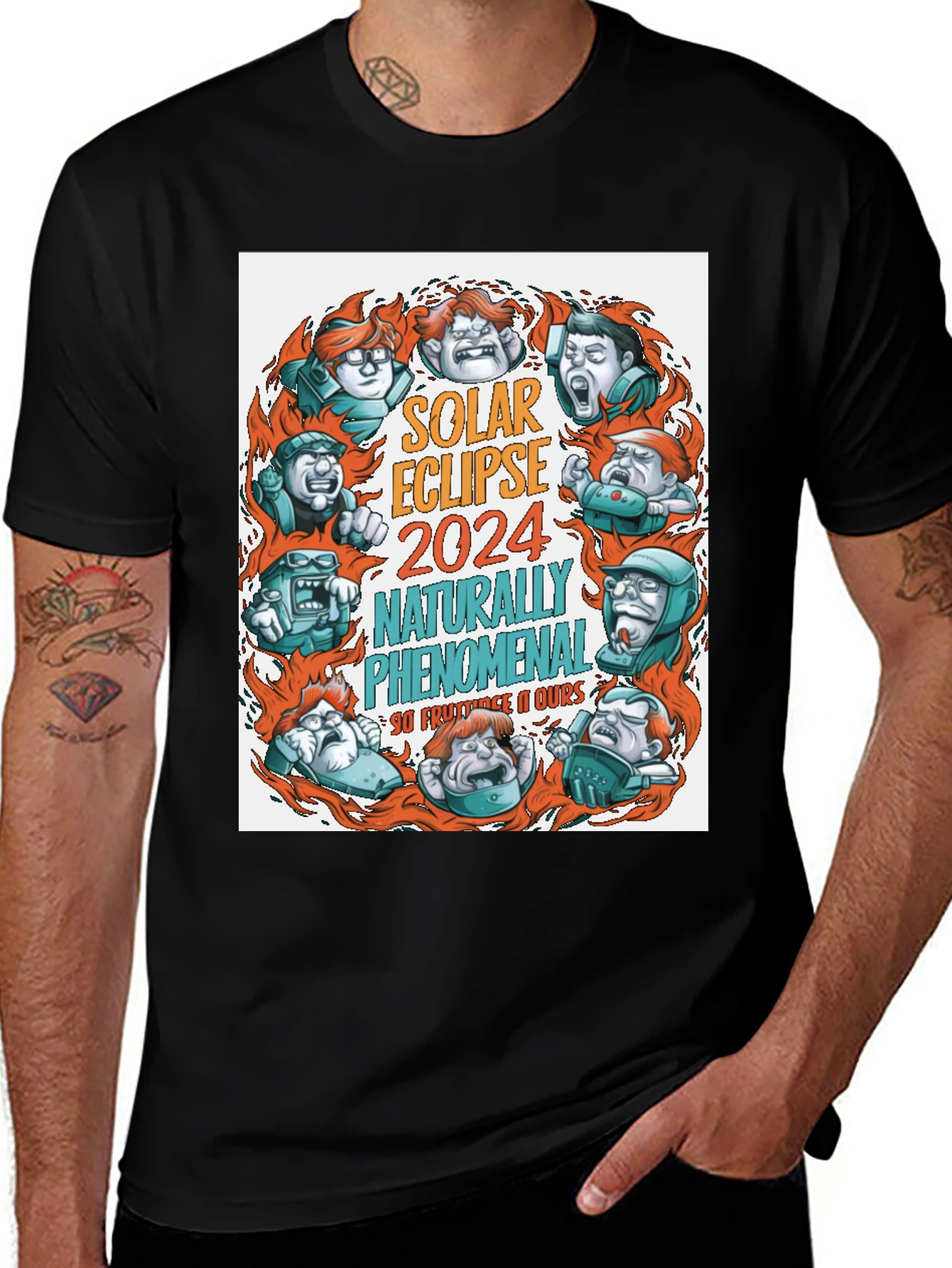 Solar Eclipse 2024 Graphic T-Shirt