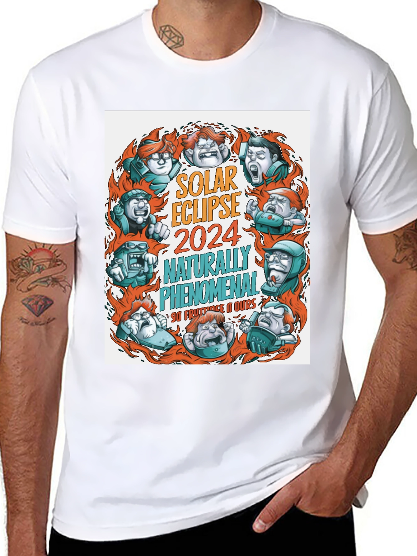 Solar Eclipse 2024 Graphic T-Shirt