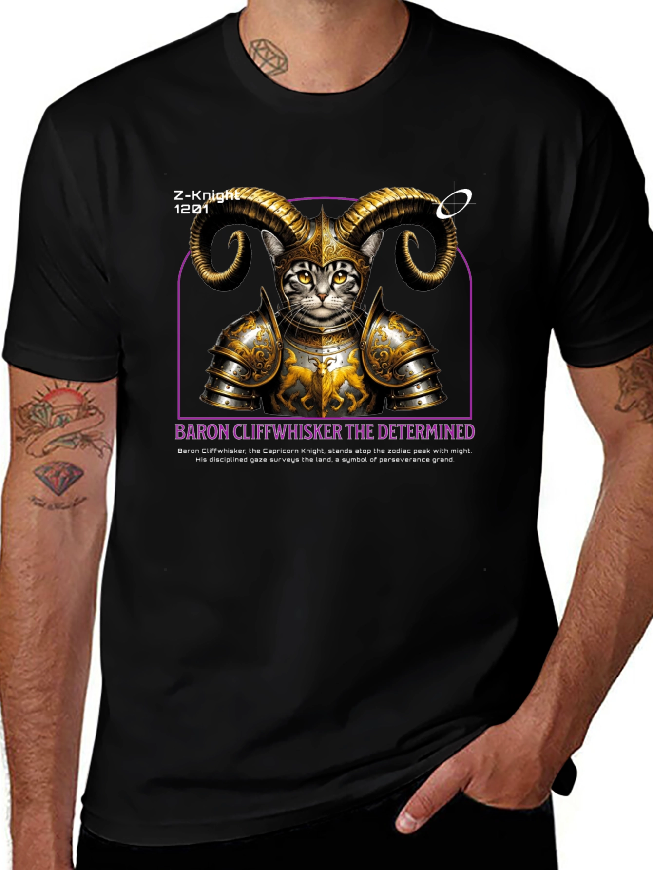 Z-Knight 1201 Baron Cliffwhisker T-Shirt