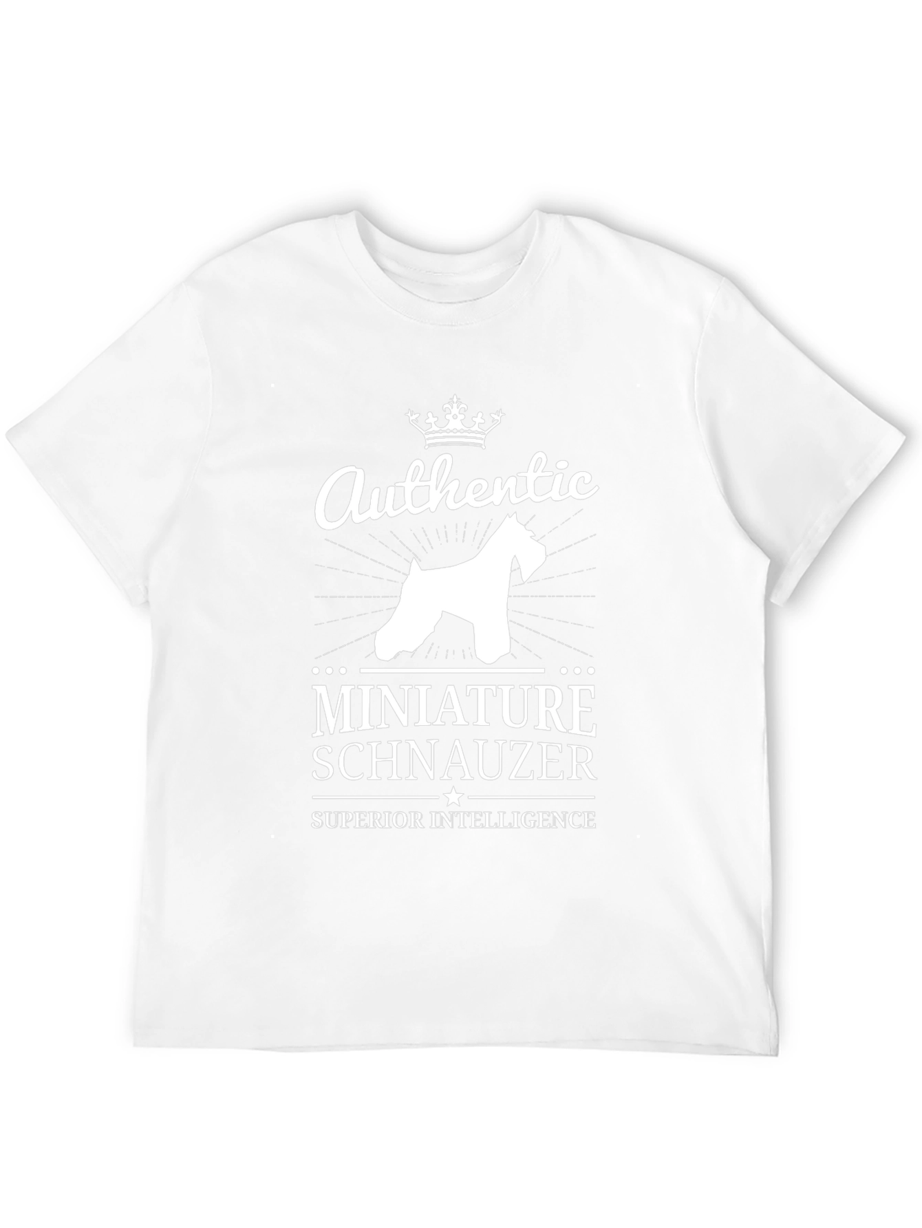 Authentic Miniature Schnauzer Superior Intelligence T-Shirt