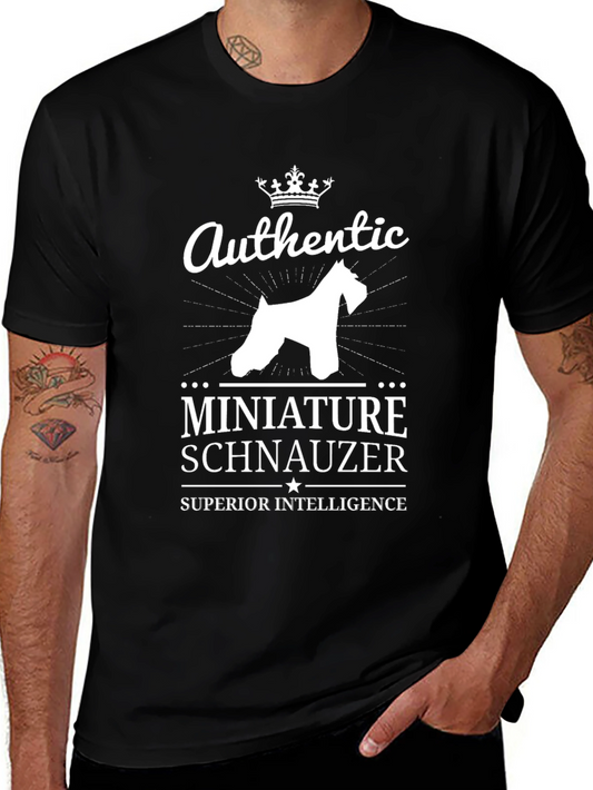 Authentic Miniature Schnauzer Superior Intelligence T-Shirt