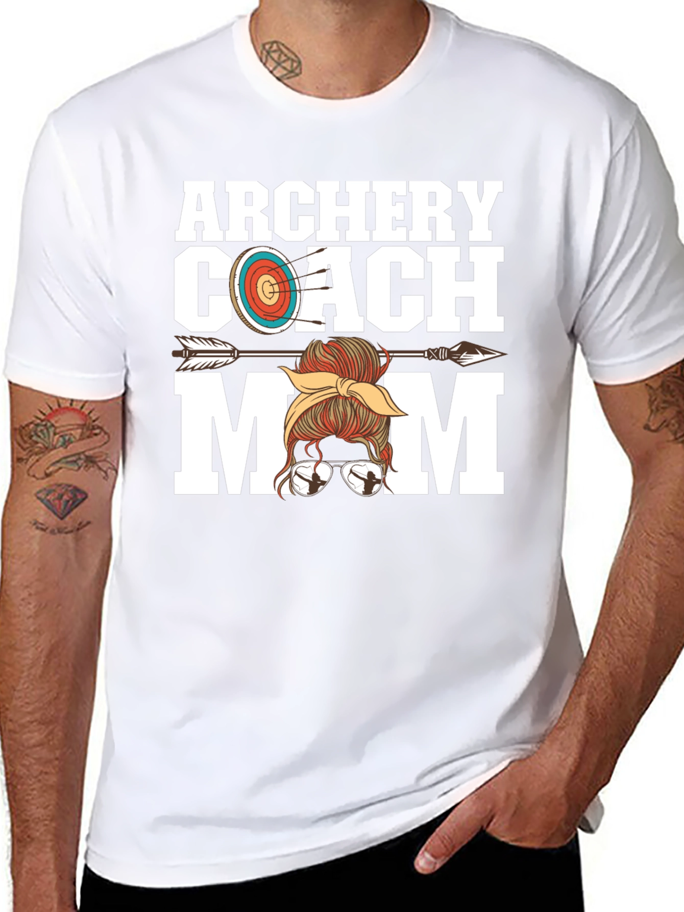 Archery Coach Mom Graphic Tee