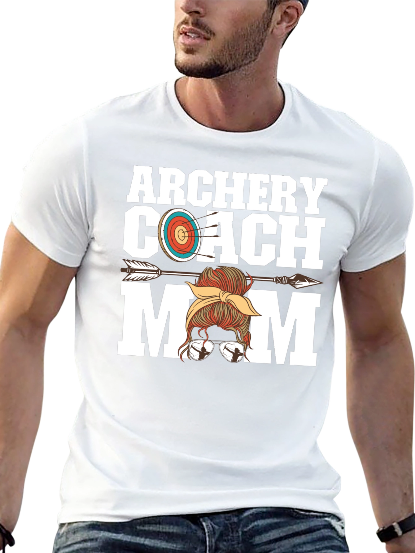 Archery Coach Mom Graphic Tee