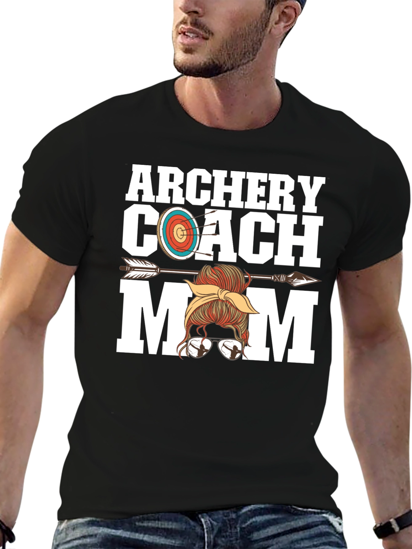 Archery Coach Mom Graphic Tee