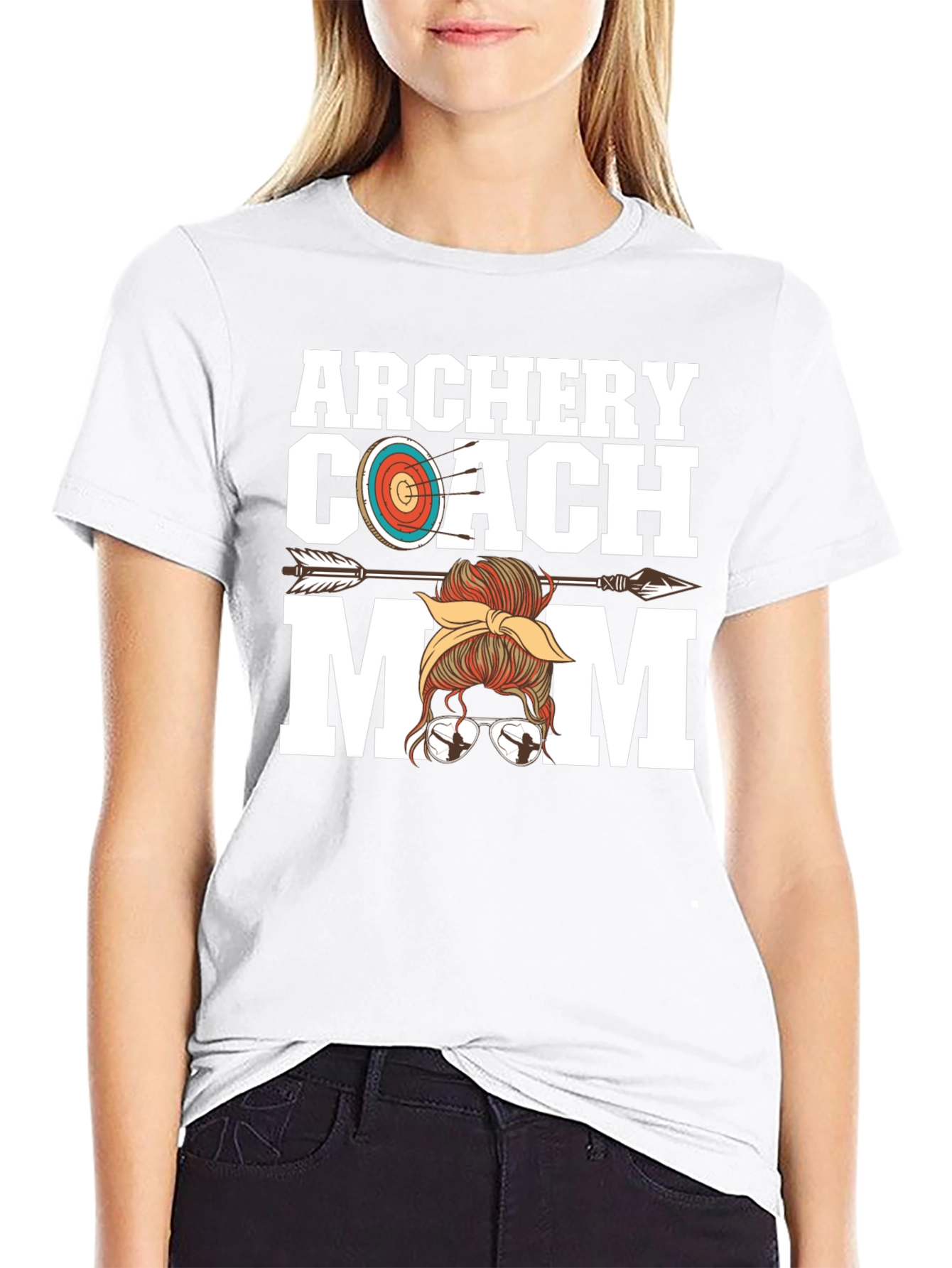 Archery Coach Mom Graphic Tee